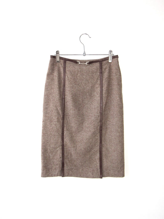 wool tweed design skirt