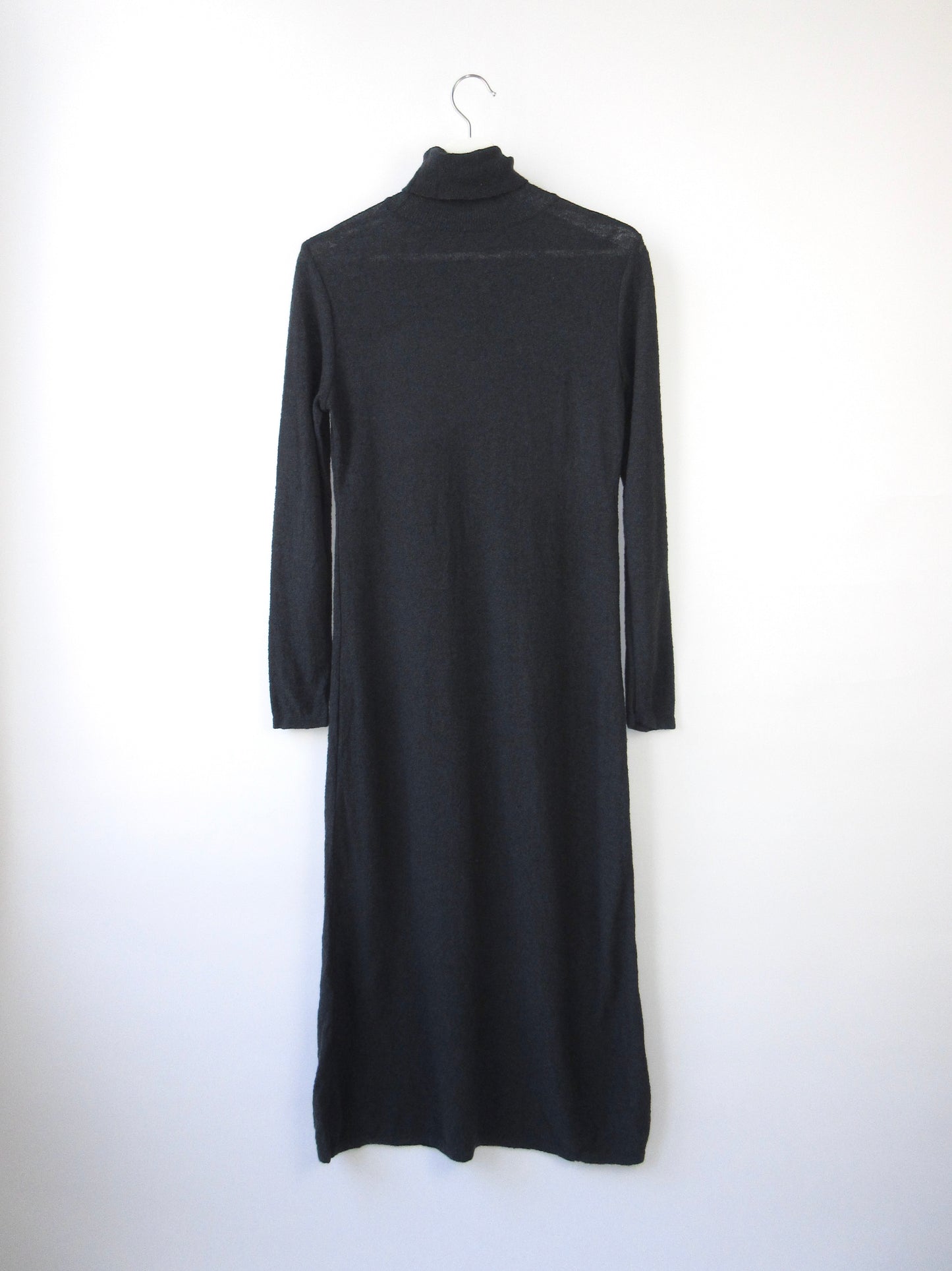 【used】gray color long knit dress