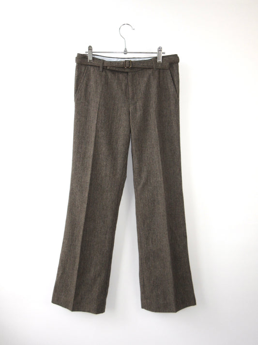 brown stripe slacks