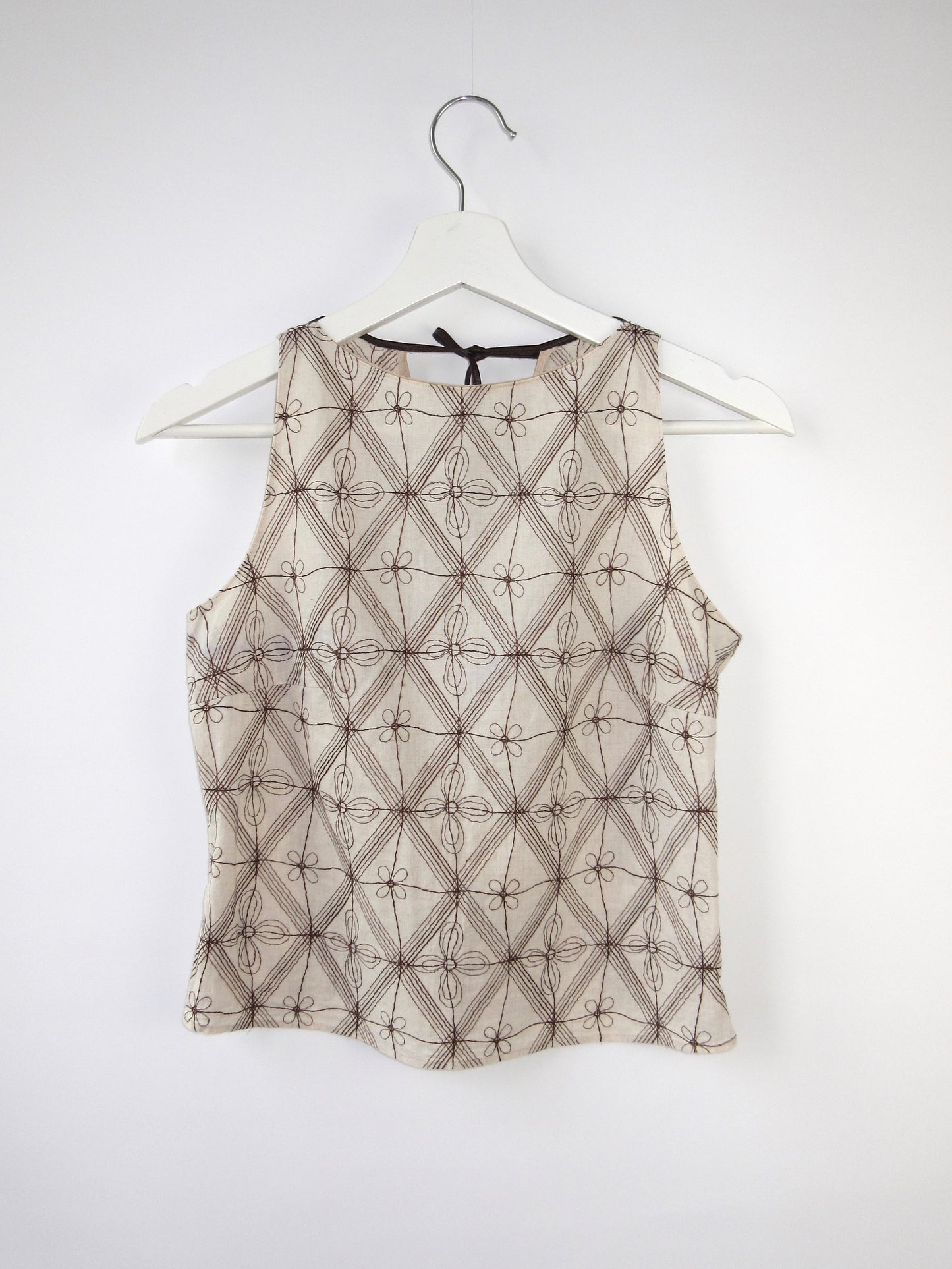 【used】Burberry flower sleeveless top