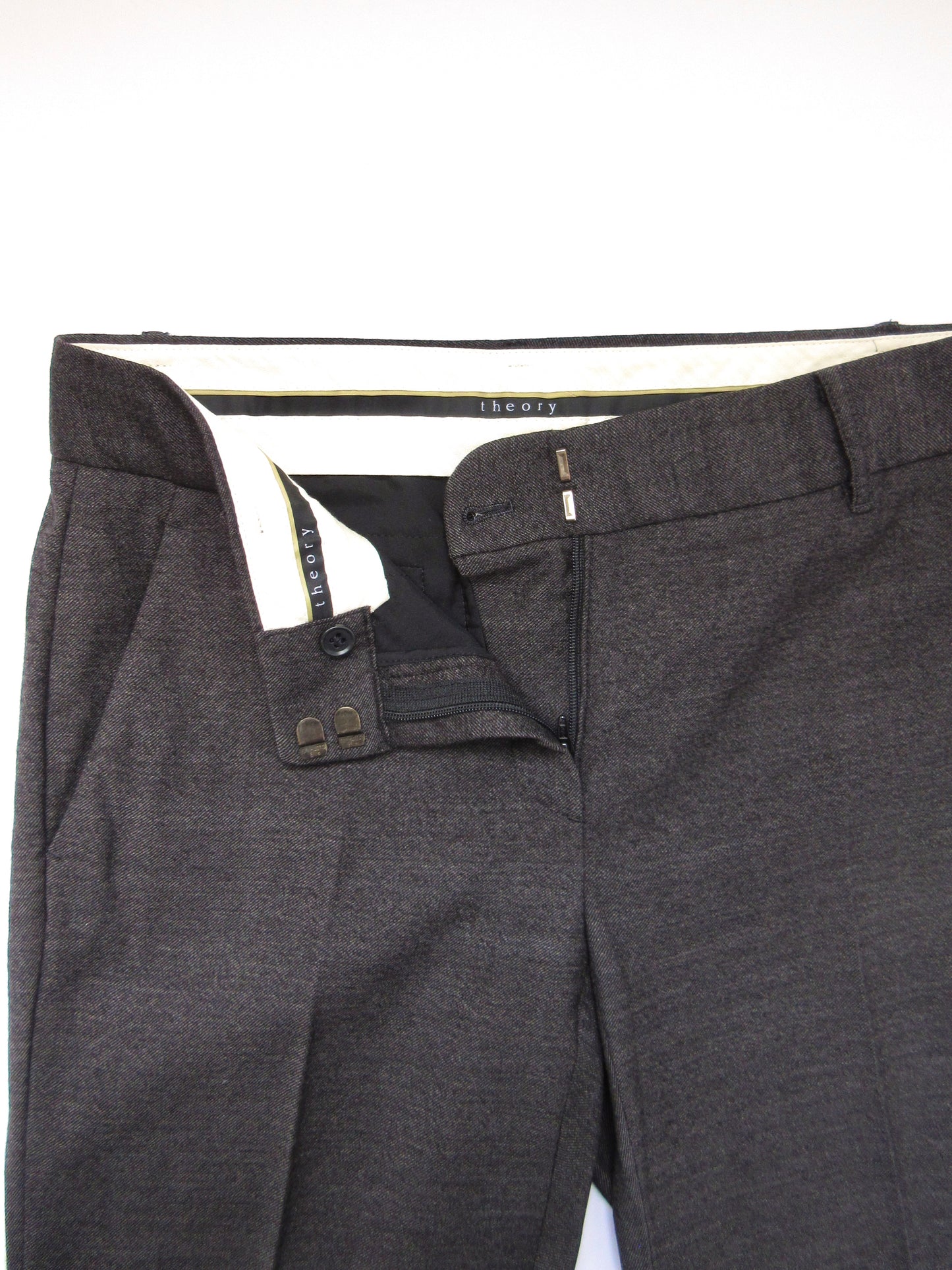 theory charcoal gray slacks