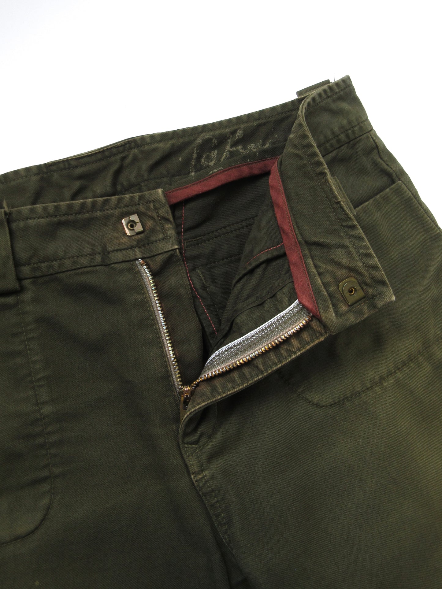 straight flare khaki pants