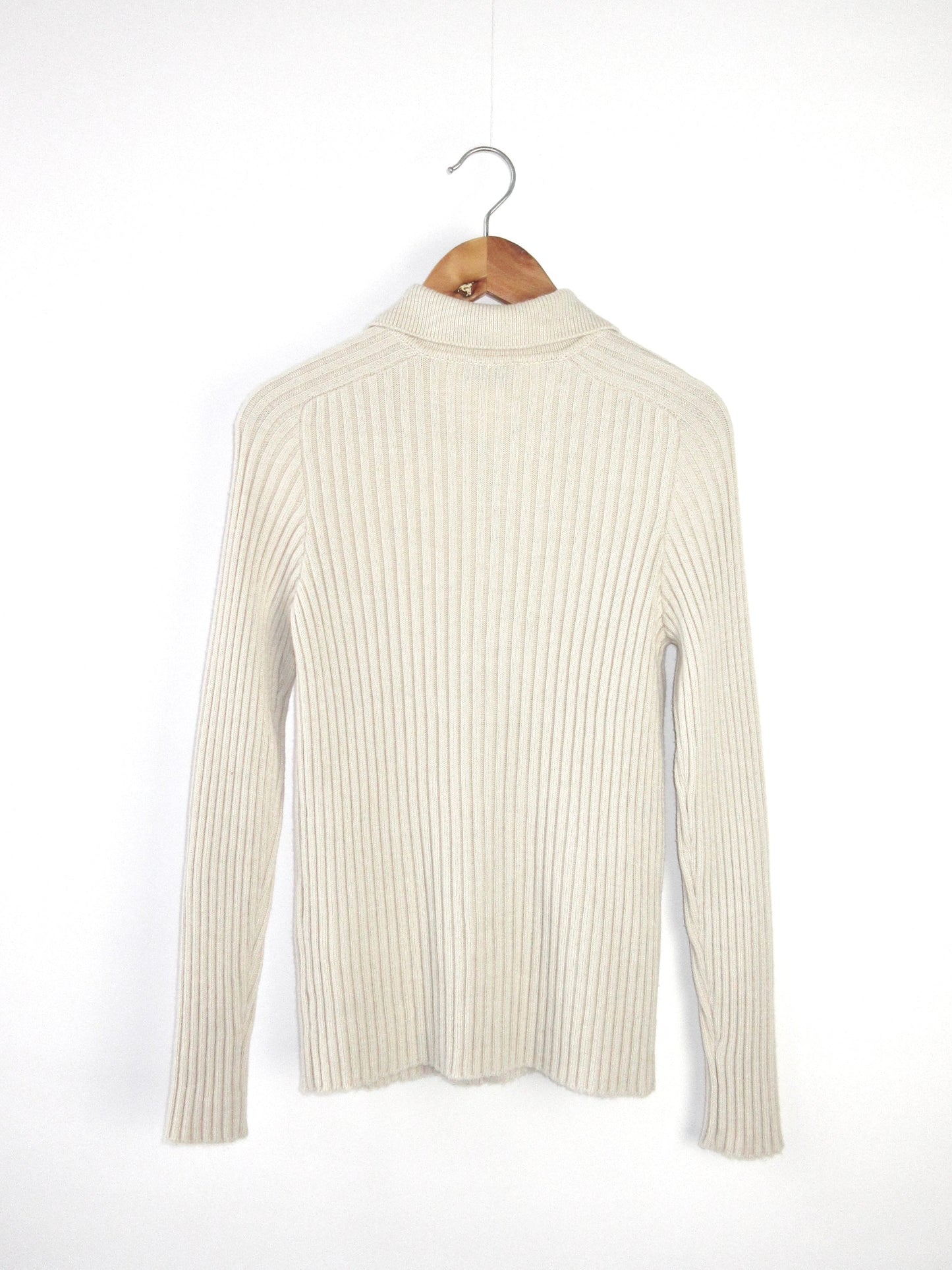 【used】MAX&Co. rib knit polo cardigan