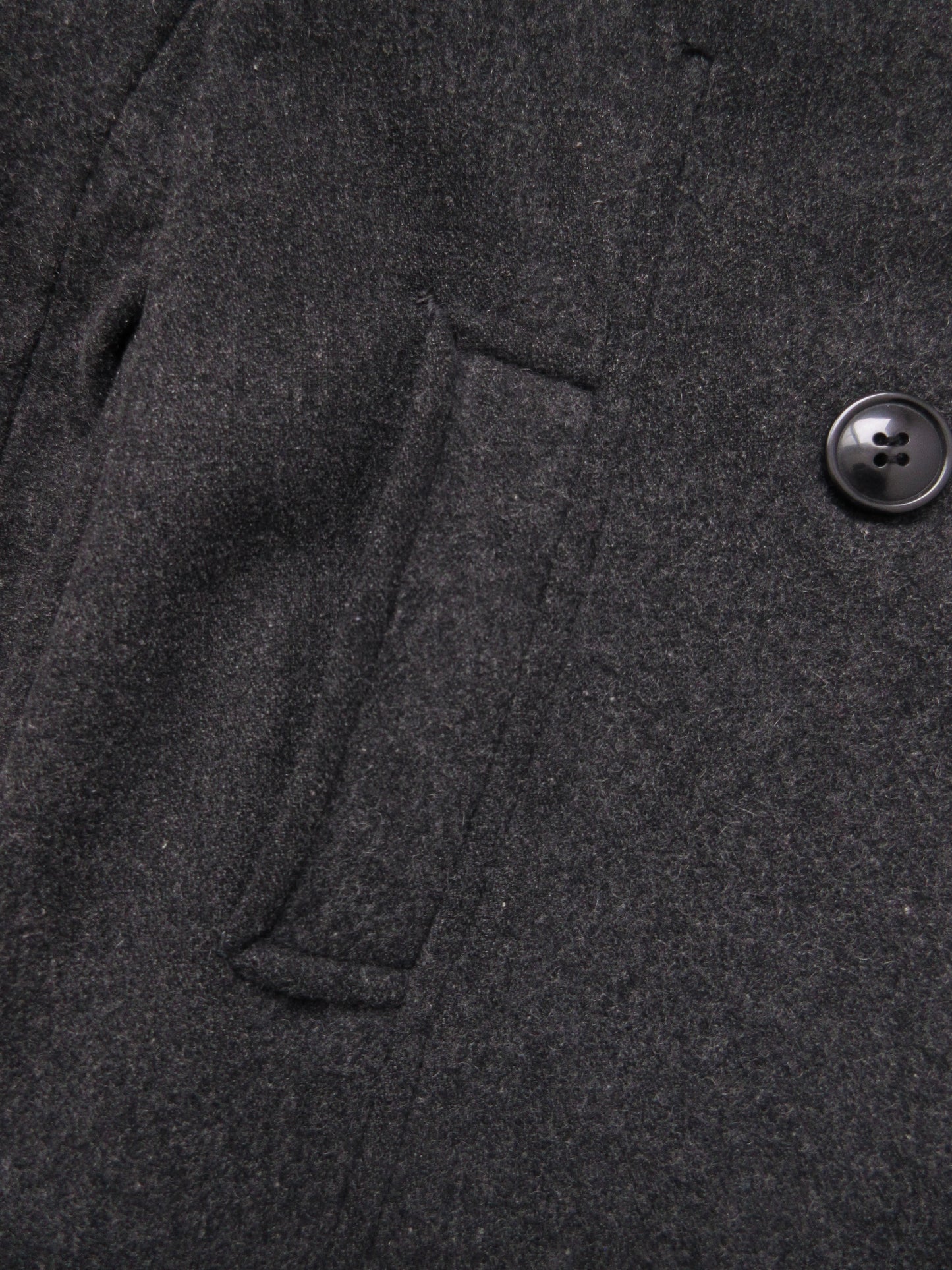 dark gray wool pea jacket