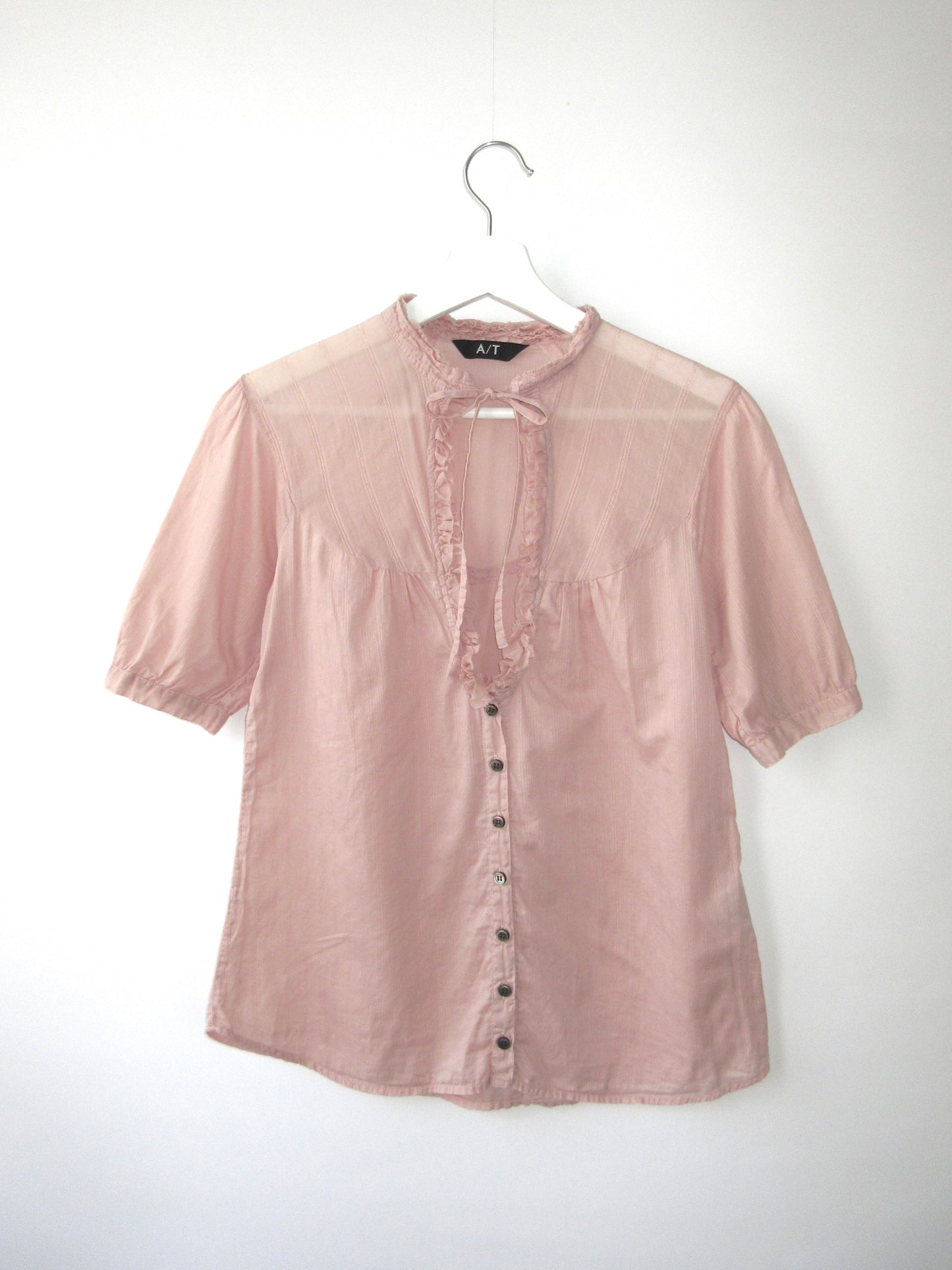 【used】A/T muted pink blouse