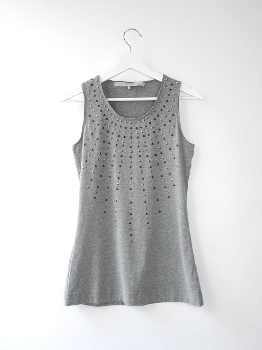 studs design sleeveless top
