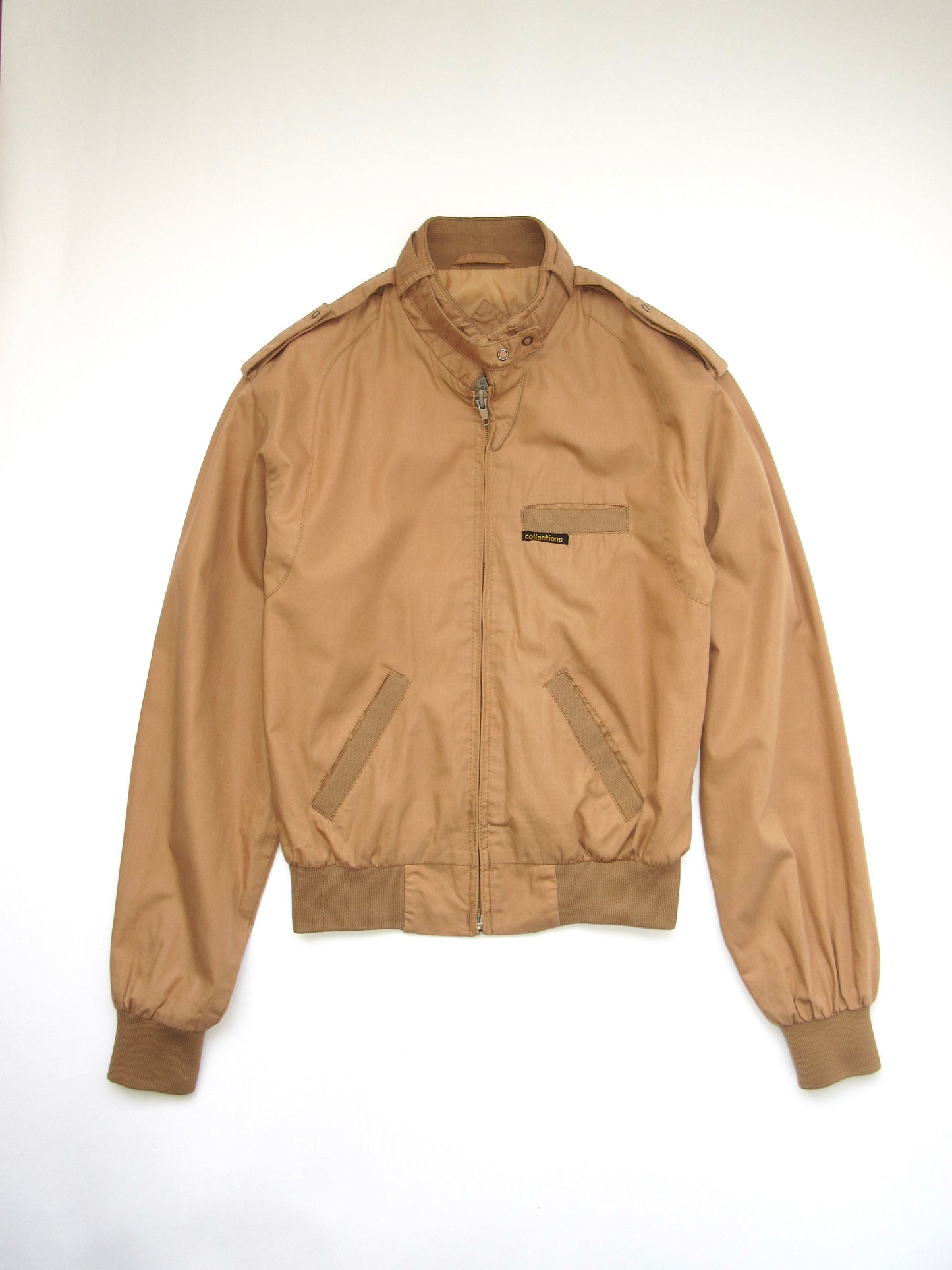 【used】camel bomber jacket