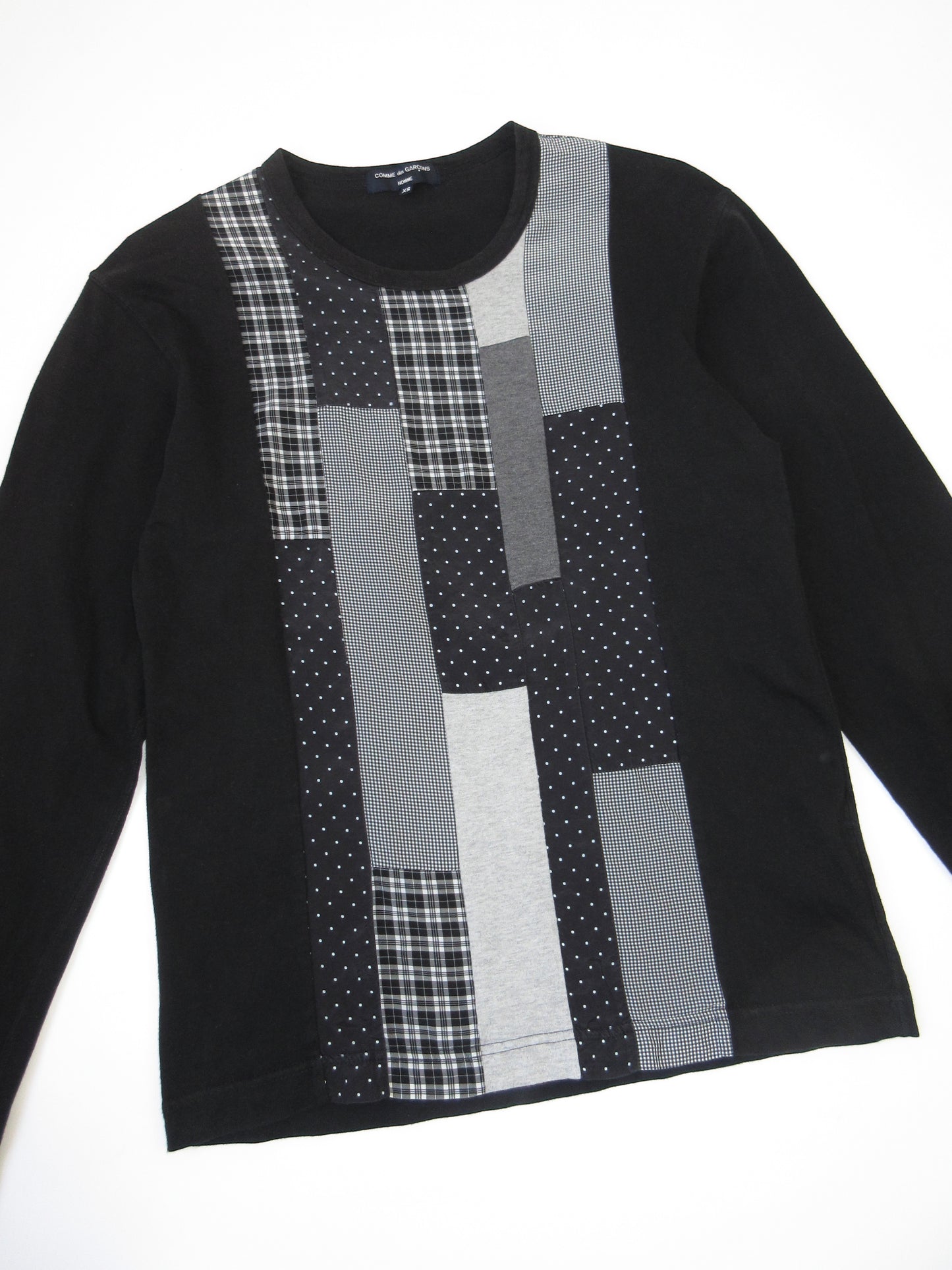 COMME des GARÇONS HOMME patchwork long sleeve