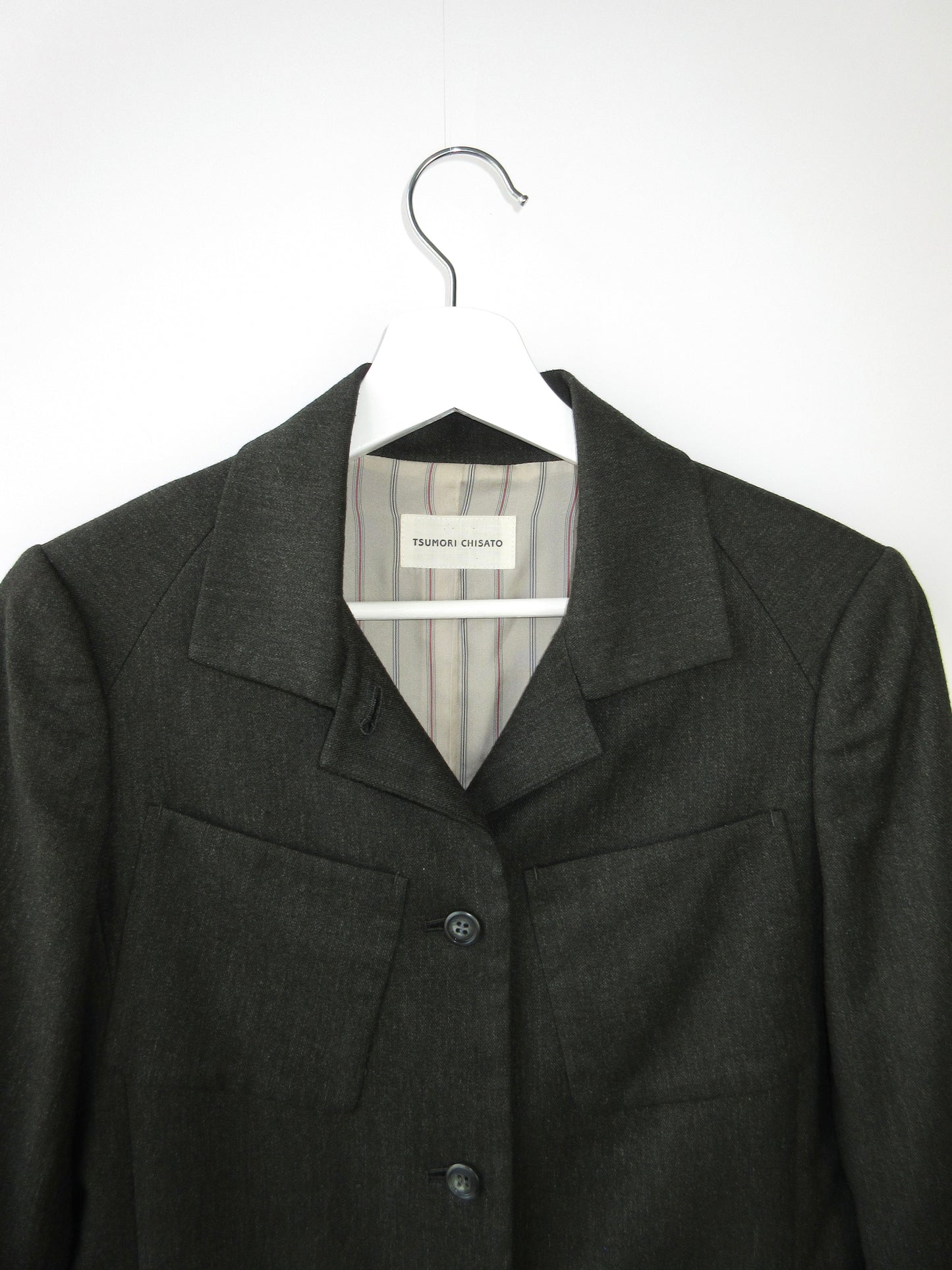 TSUMORI CHISATO olive pocket jacket