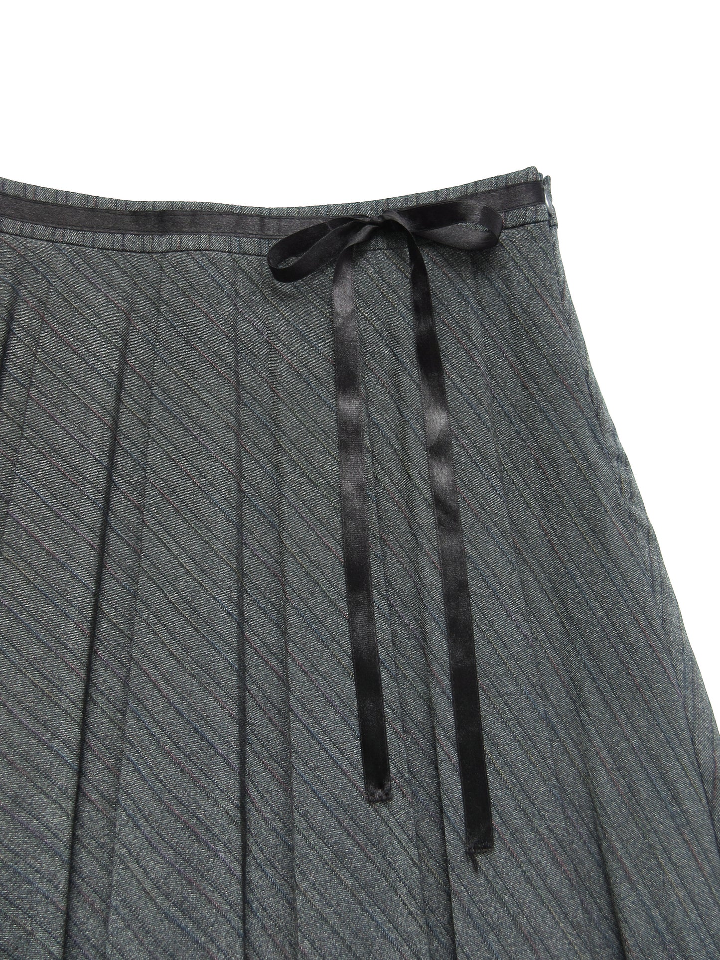 pleated midi skirt