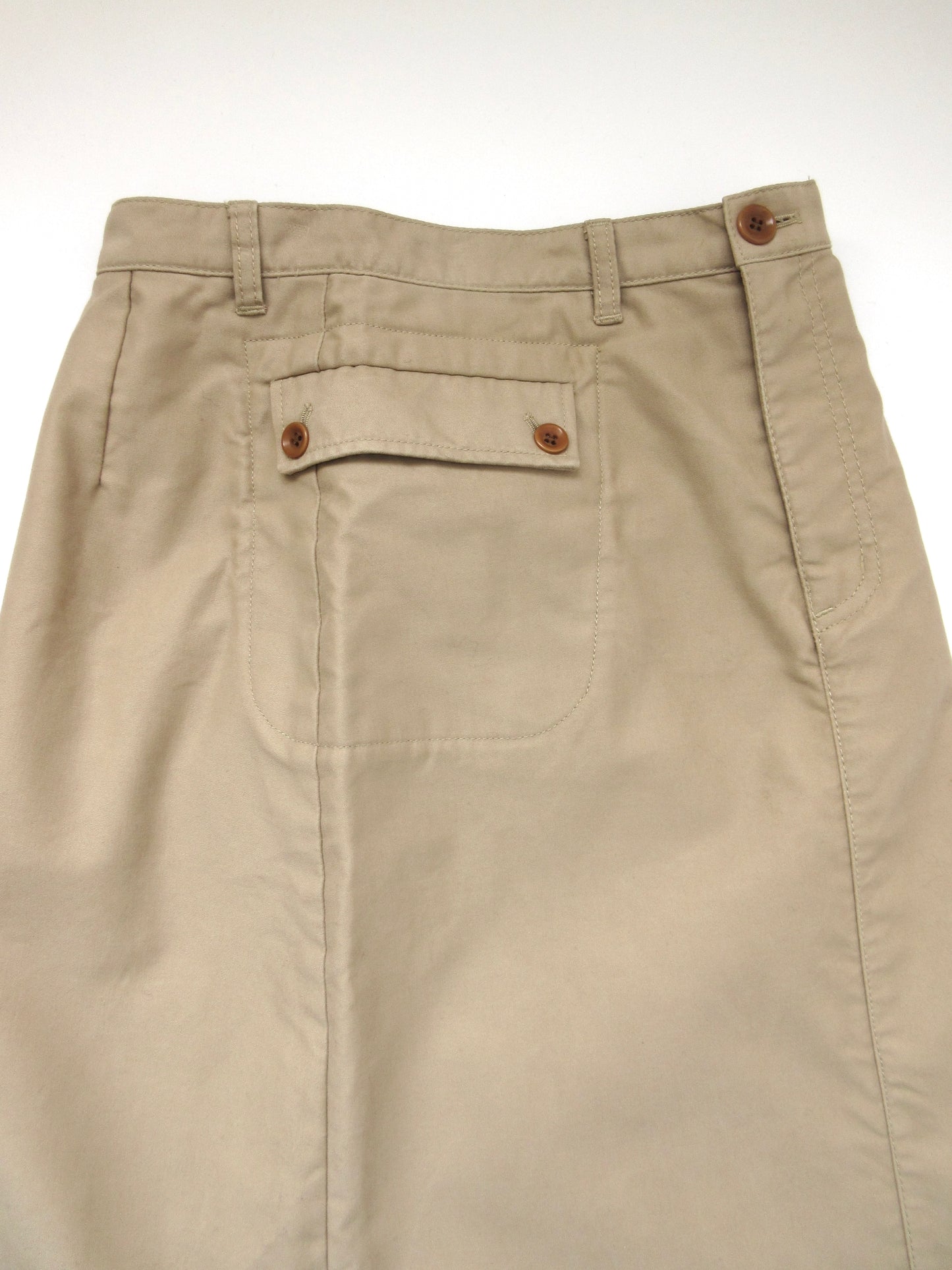 beige cargo skirt