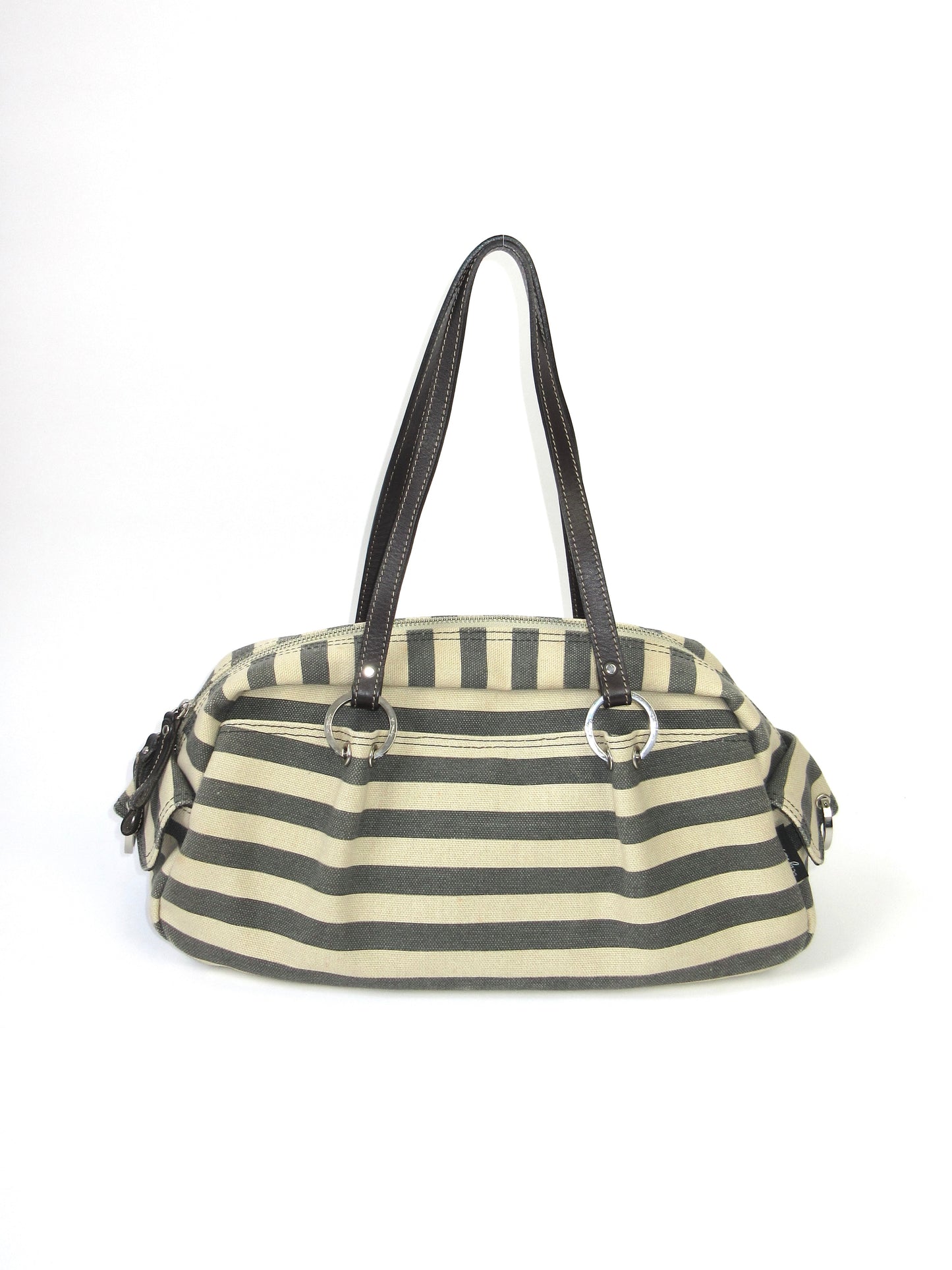 agnès b. stripe sholder bag