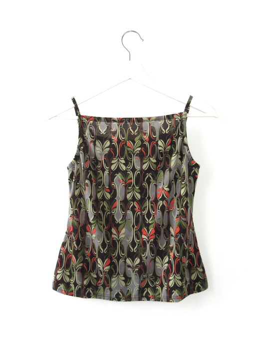 70's style ethnic sleeveless top