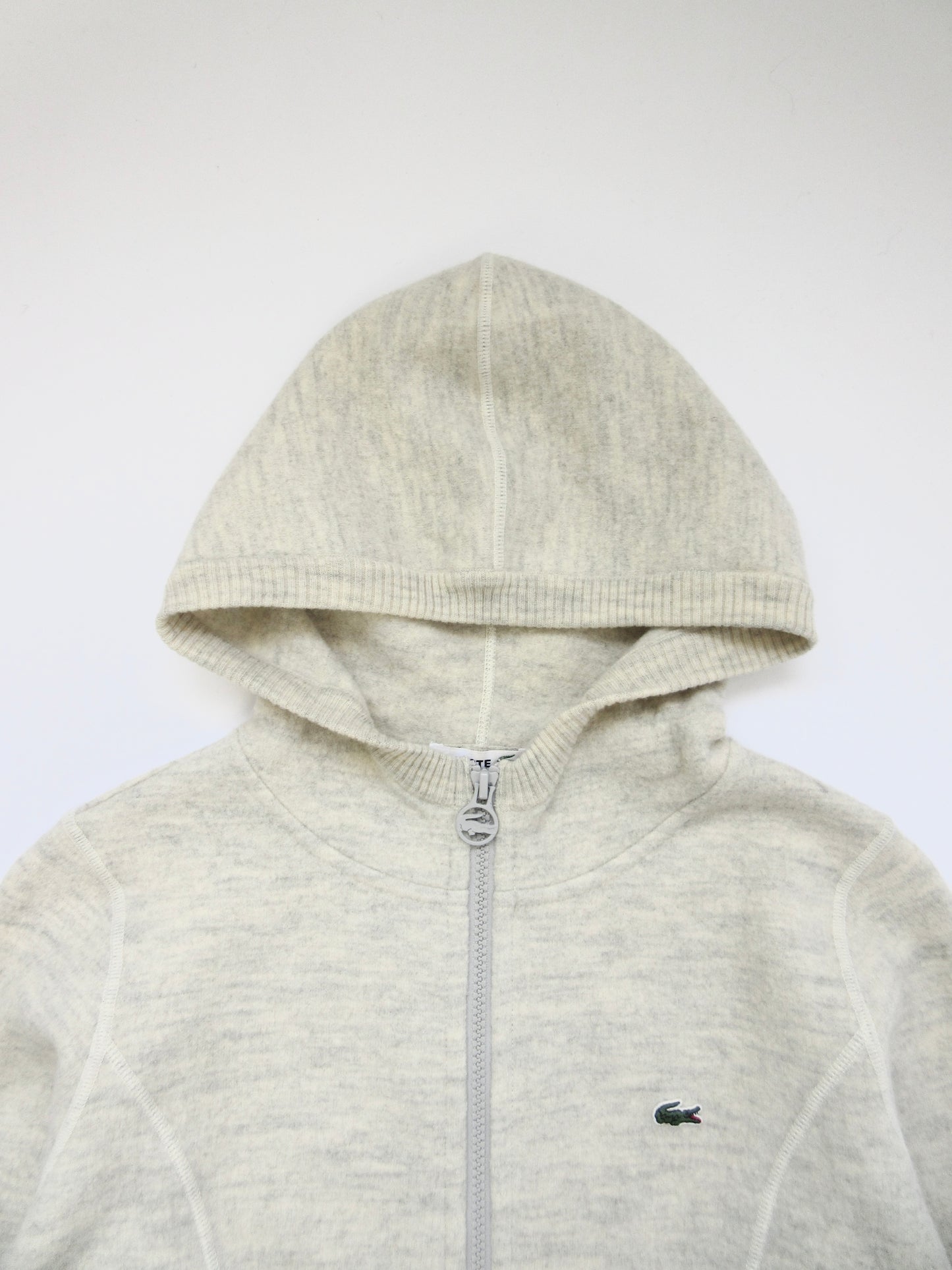 LACOSTE wool zip-up hoodie