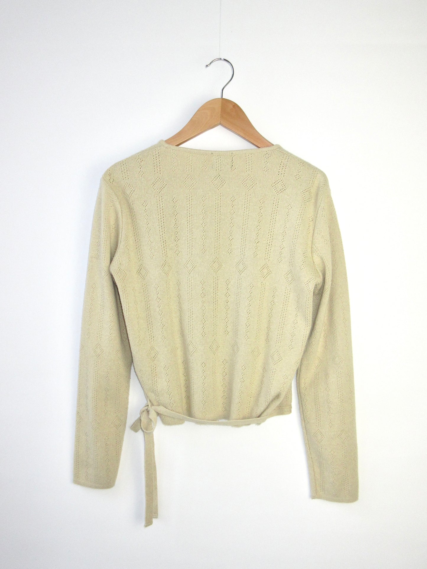 【used】cotton crochet cachecoeur cardigan