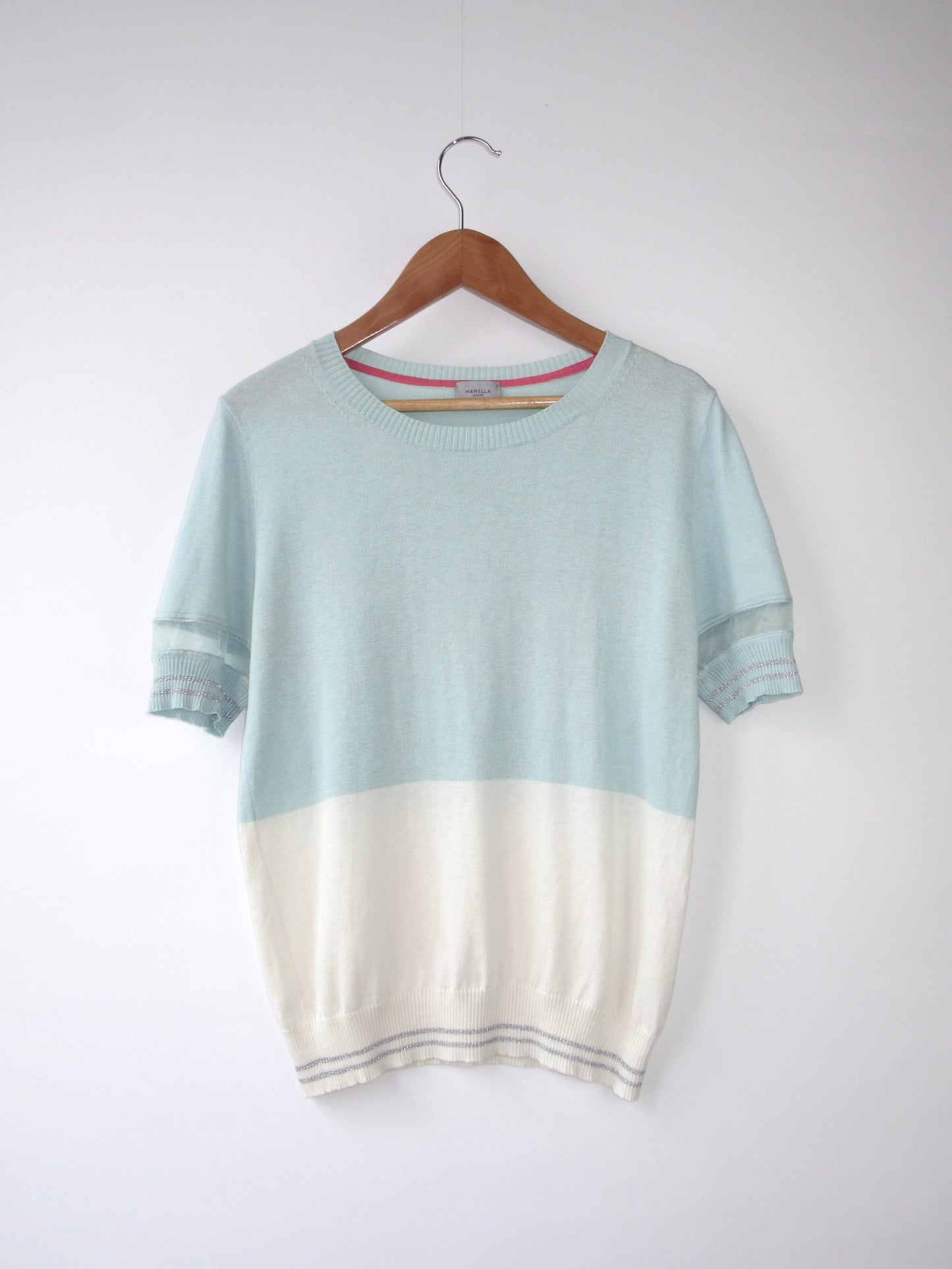 sherbet colors summer knit top