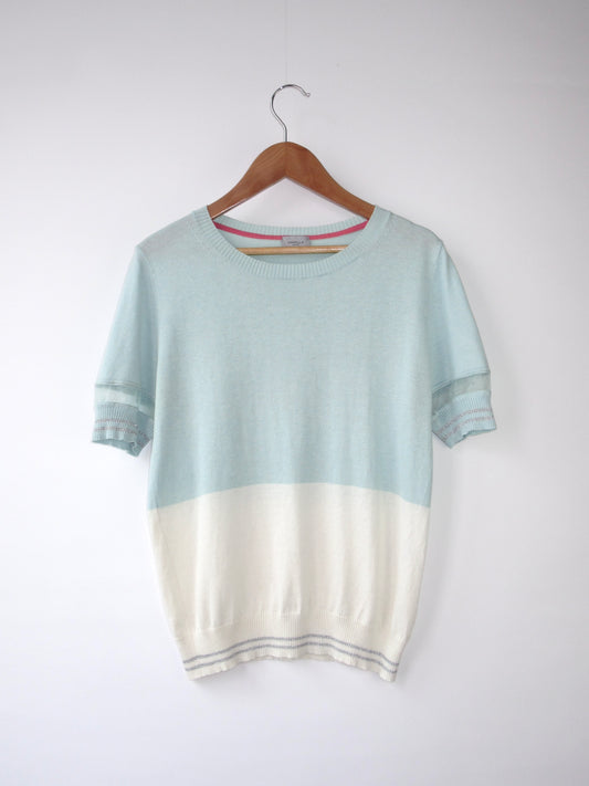 sherbet colors summer knit top
