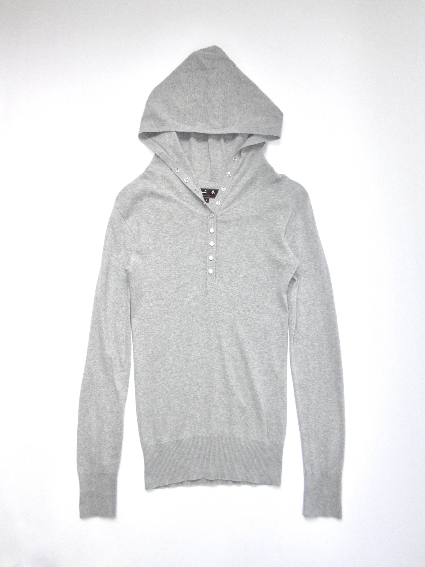 agnes b. angora hoodie top