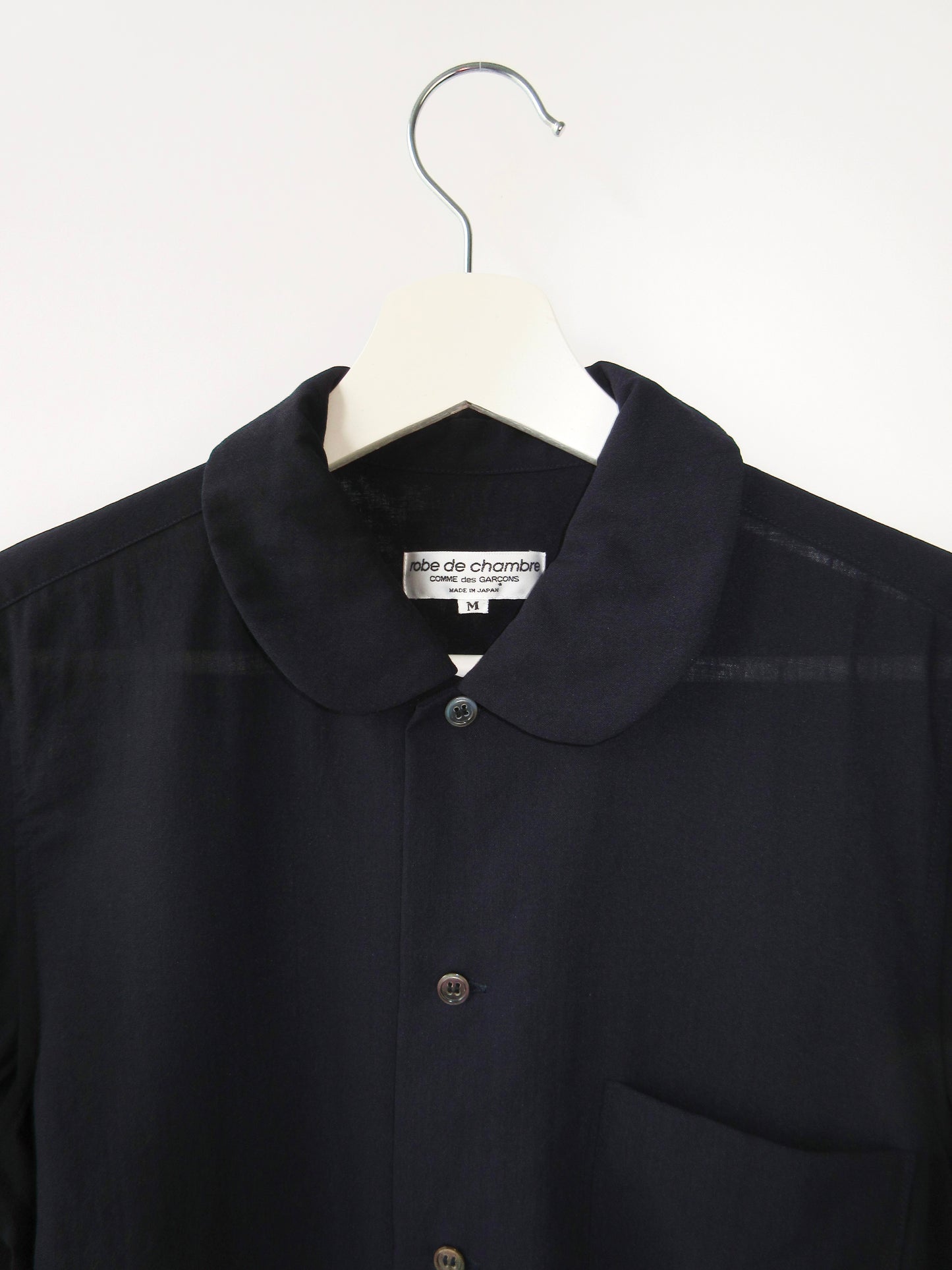 robe de chambre COMME de GARCONS navy blouse