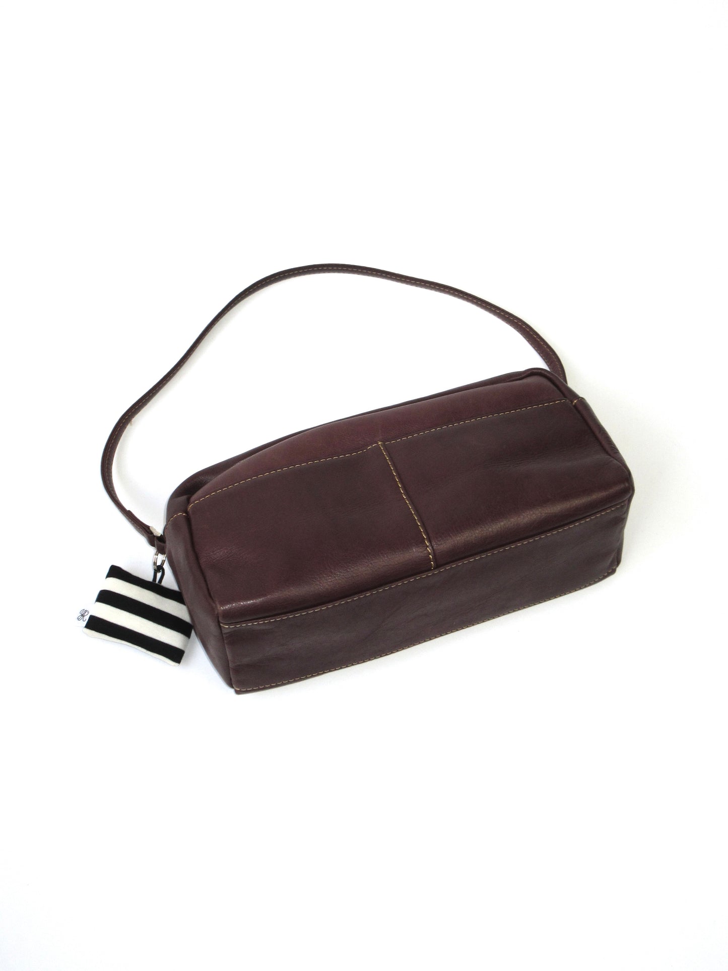 brown square shoulder bag