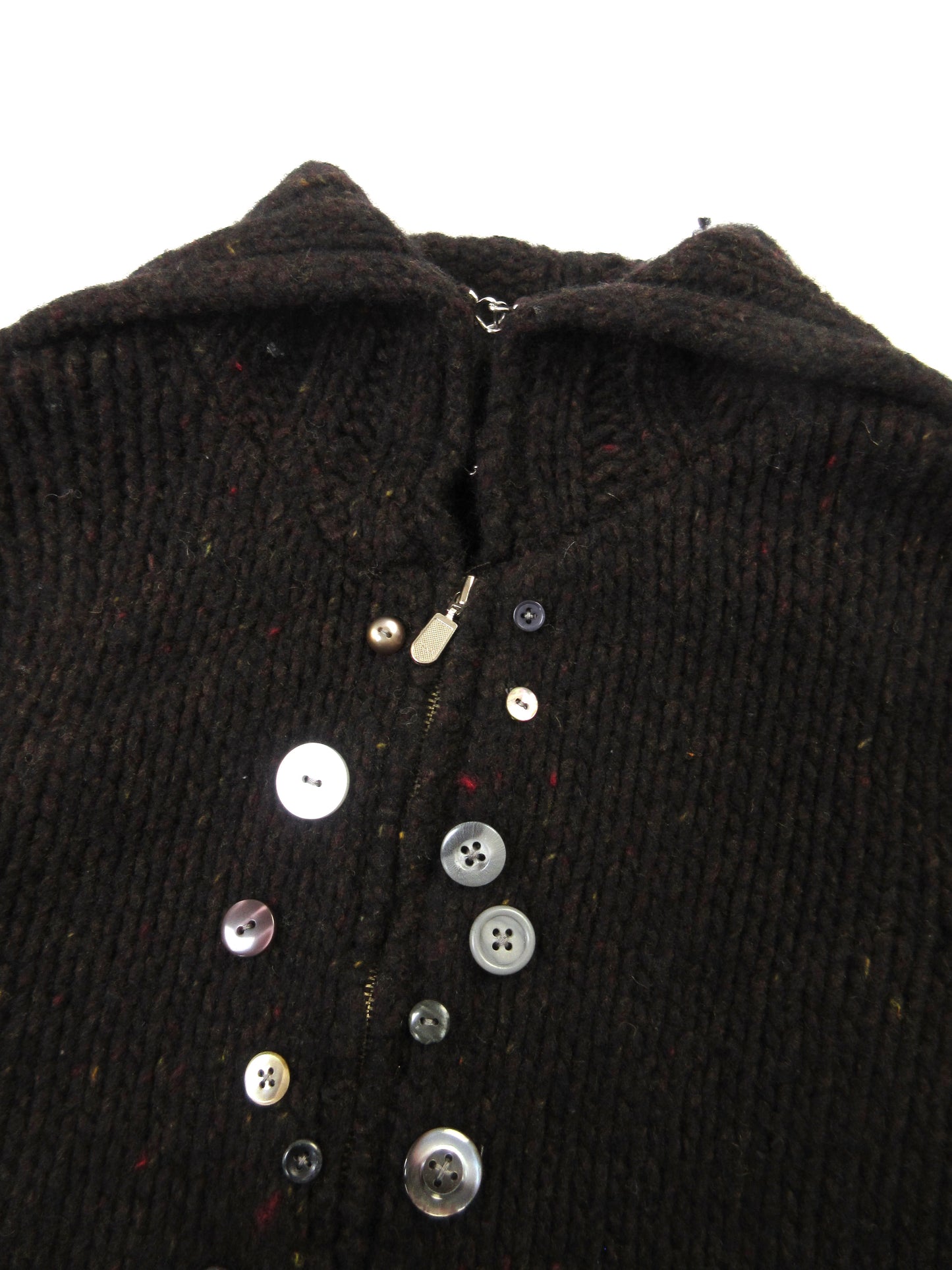 21 frost moon zip-up knit