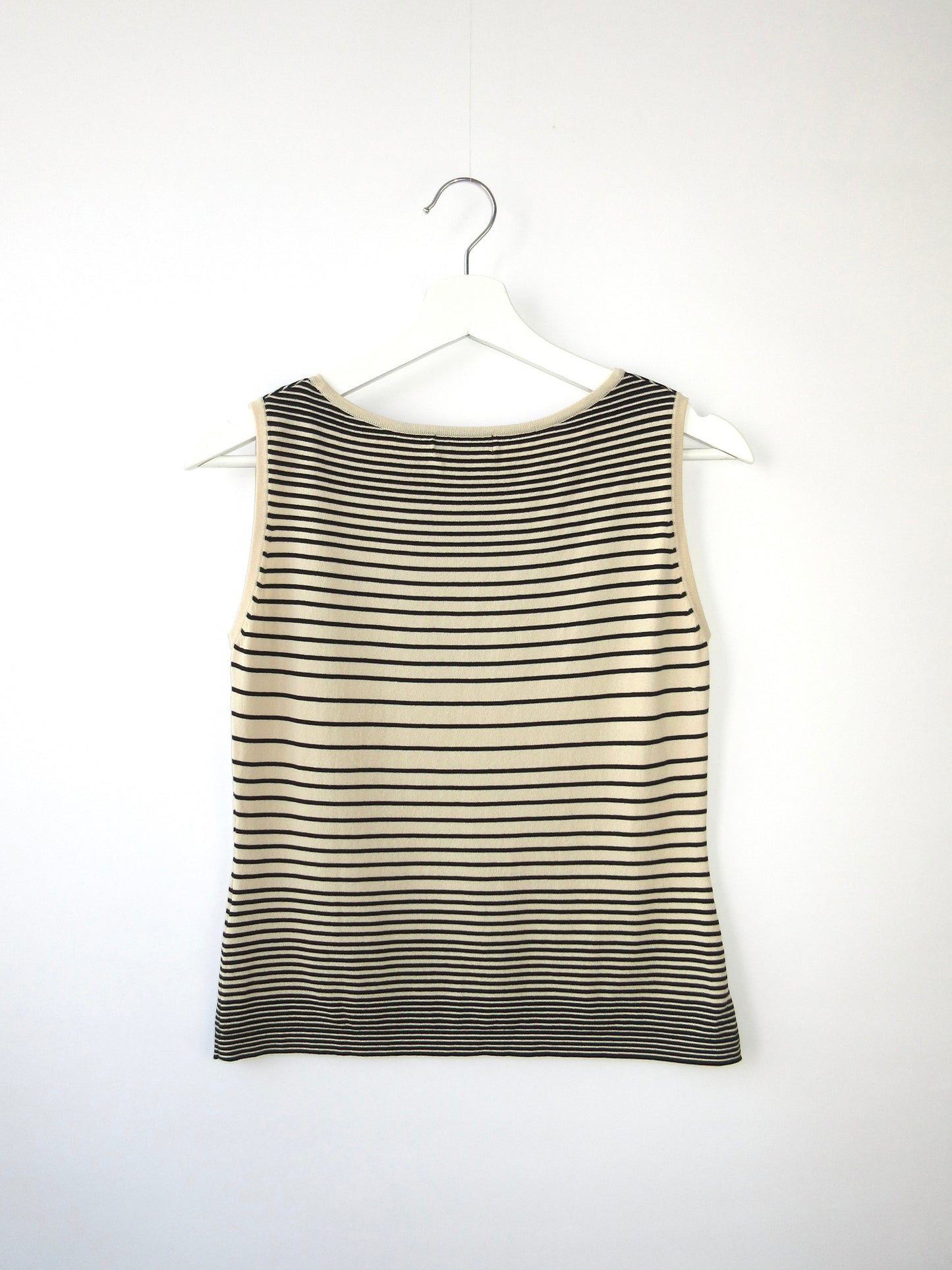 CARVEN gradation border sleeveless top