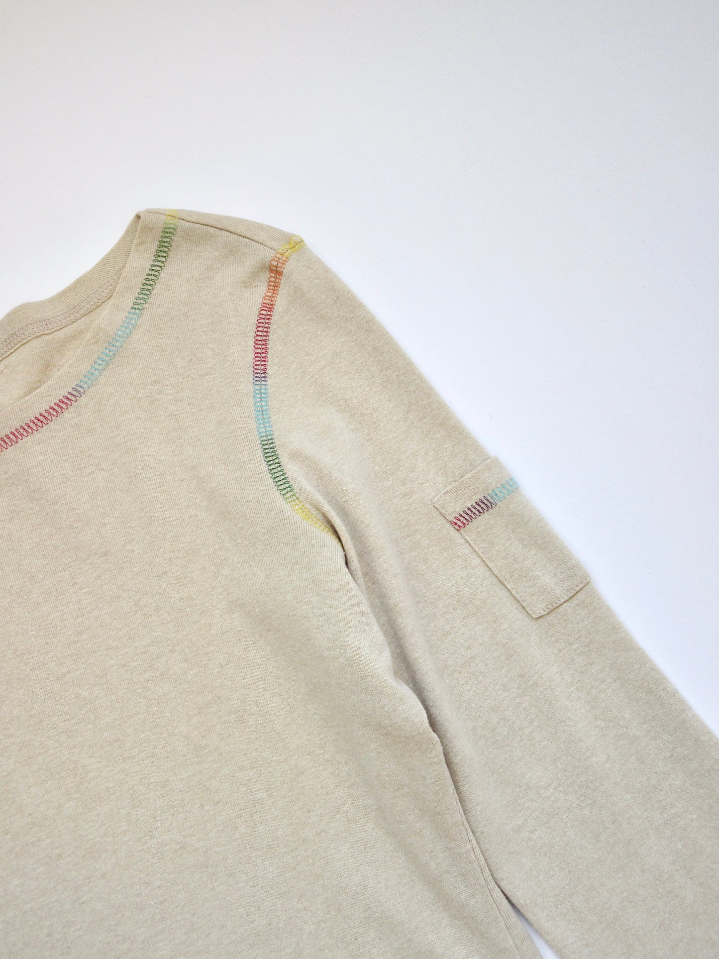 【used】colorful stitch t-shirt