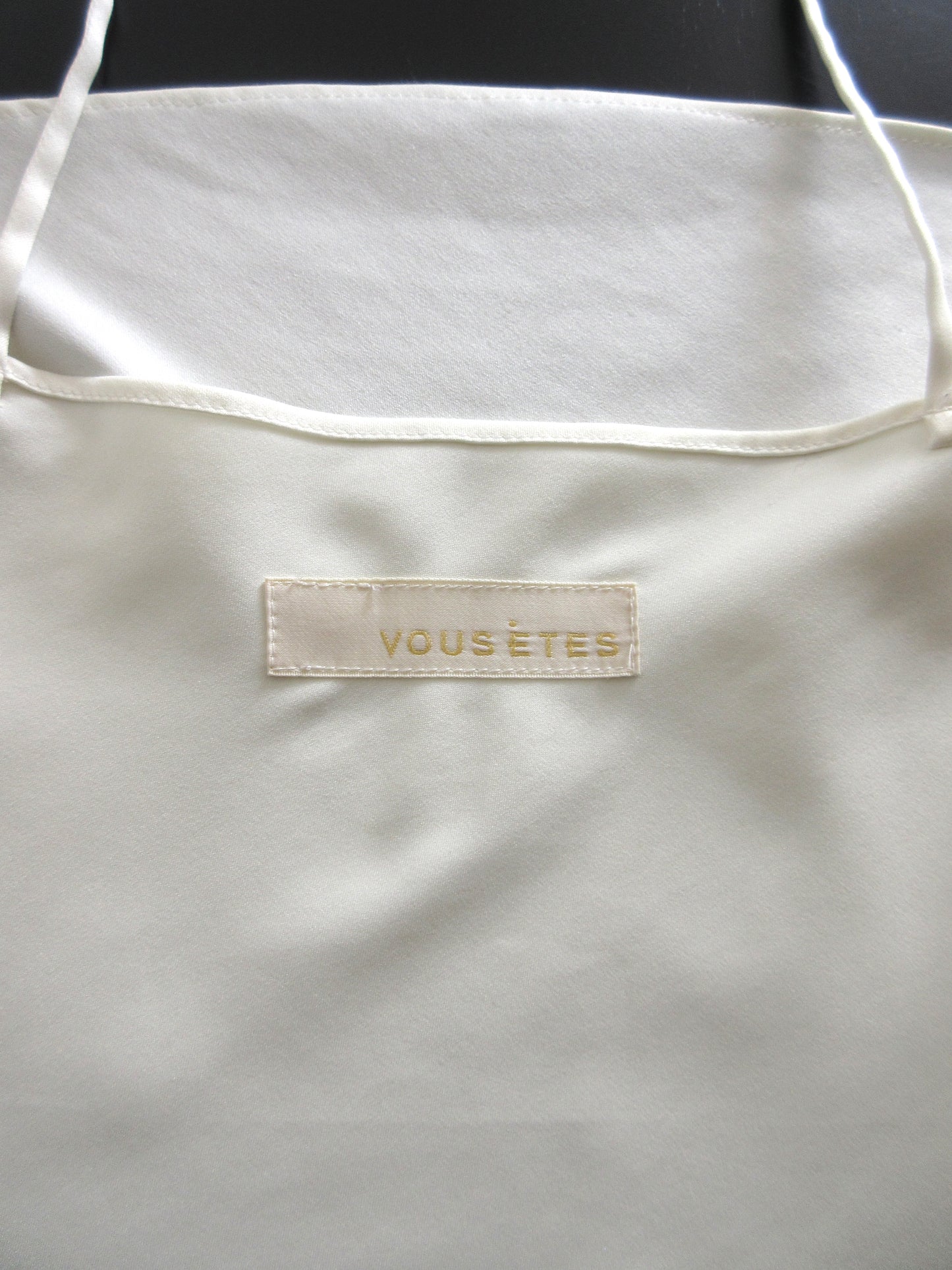 【used】white camisole top