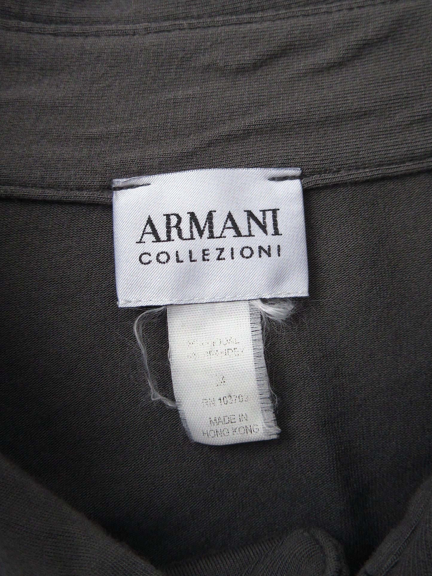 【used】ARMANI big silhouette gray shirt