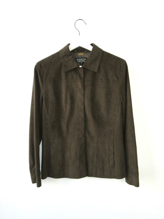 SONIA RYKIEL khaki suede jacket