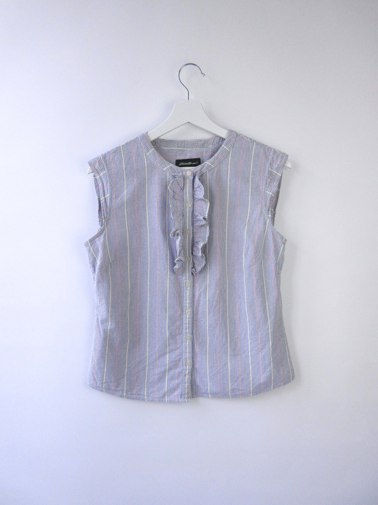 【used】stripe sleeveless blouse