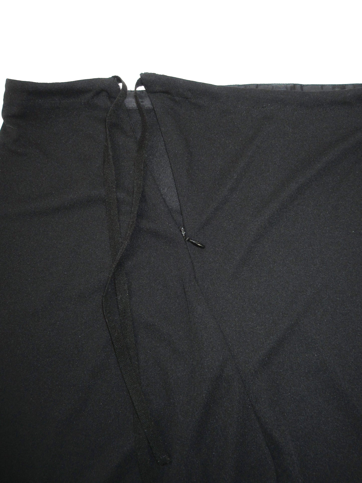 black detail long skirt