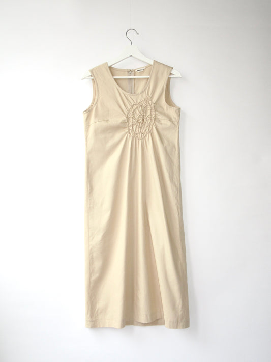 【used】shirring point sleeveless dress