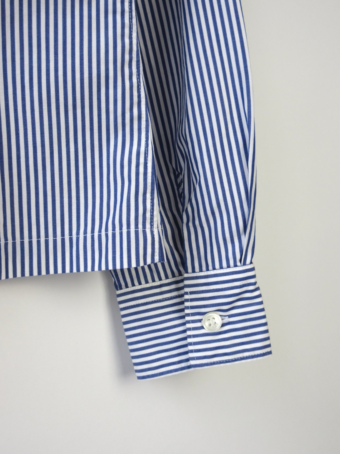 COMME des GARÇONS stripe round collar shirt