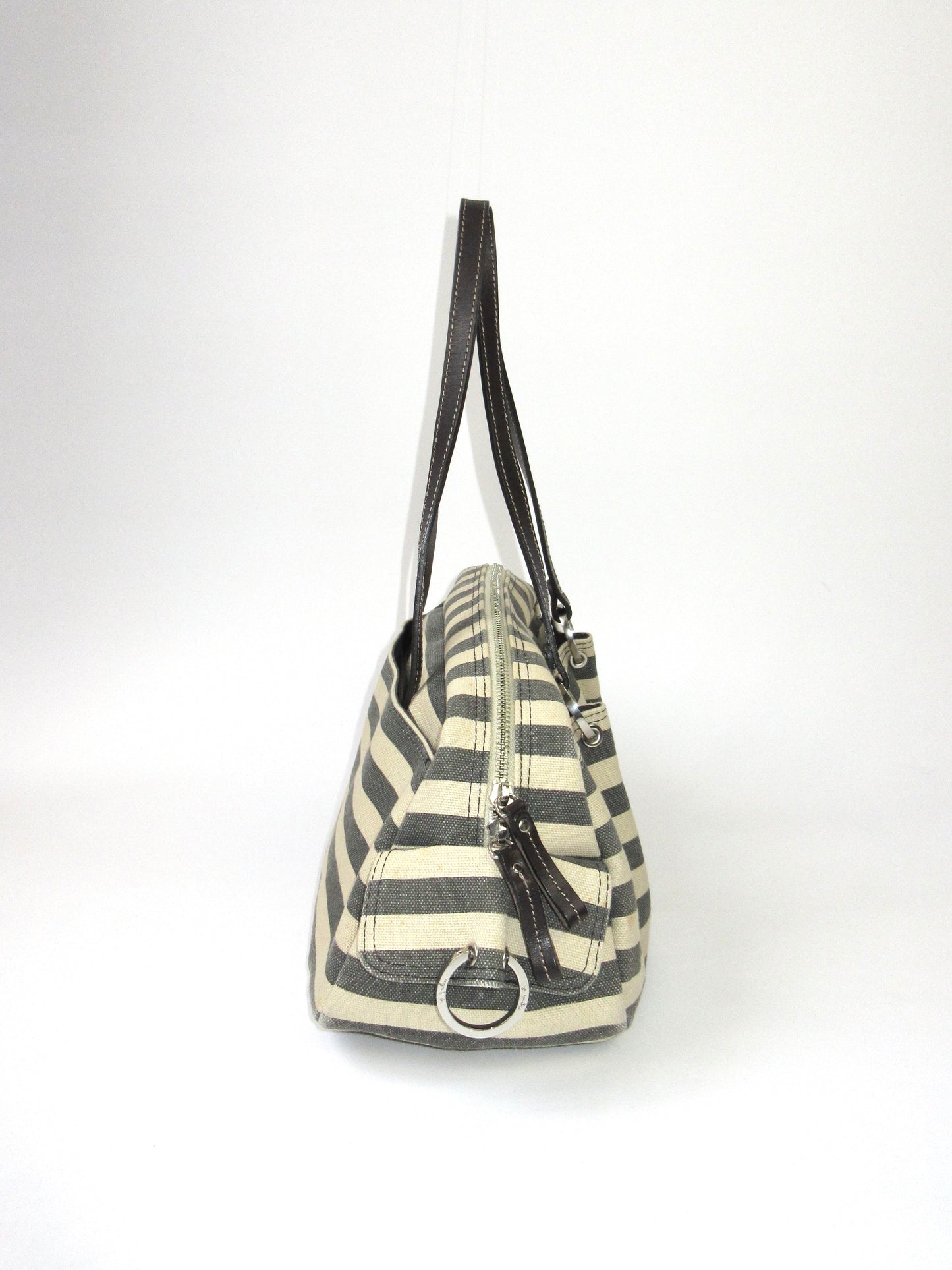 agnès b. stripe sholder bag