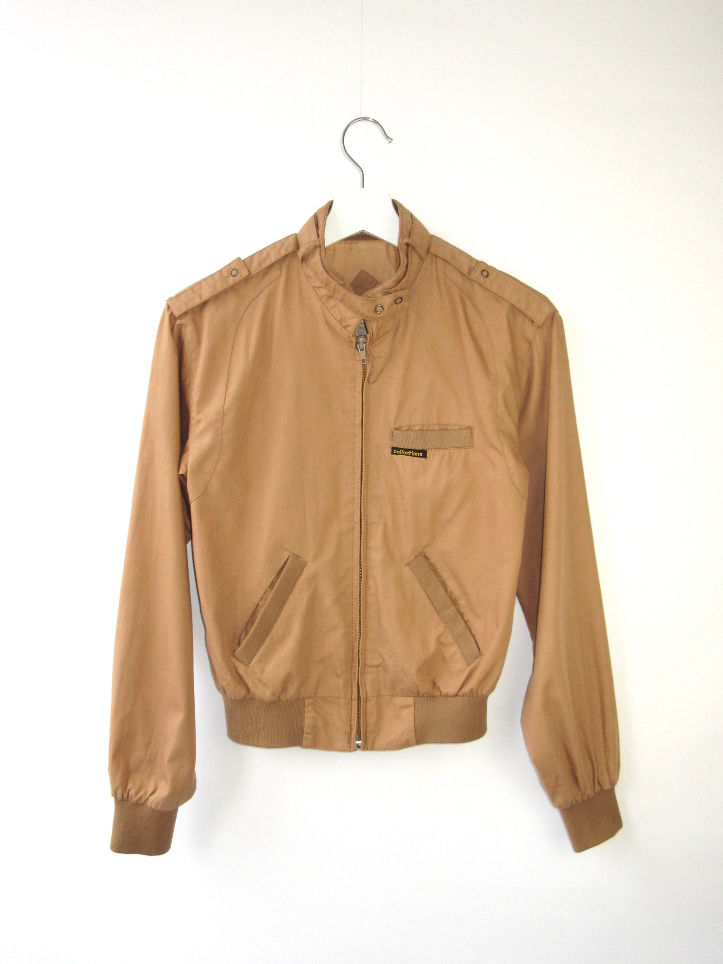 【used】camel bomber jacket