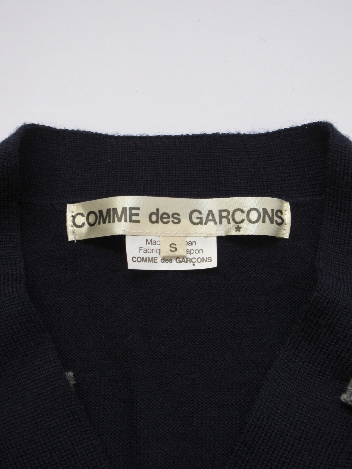 comme des garcons layered cardigan