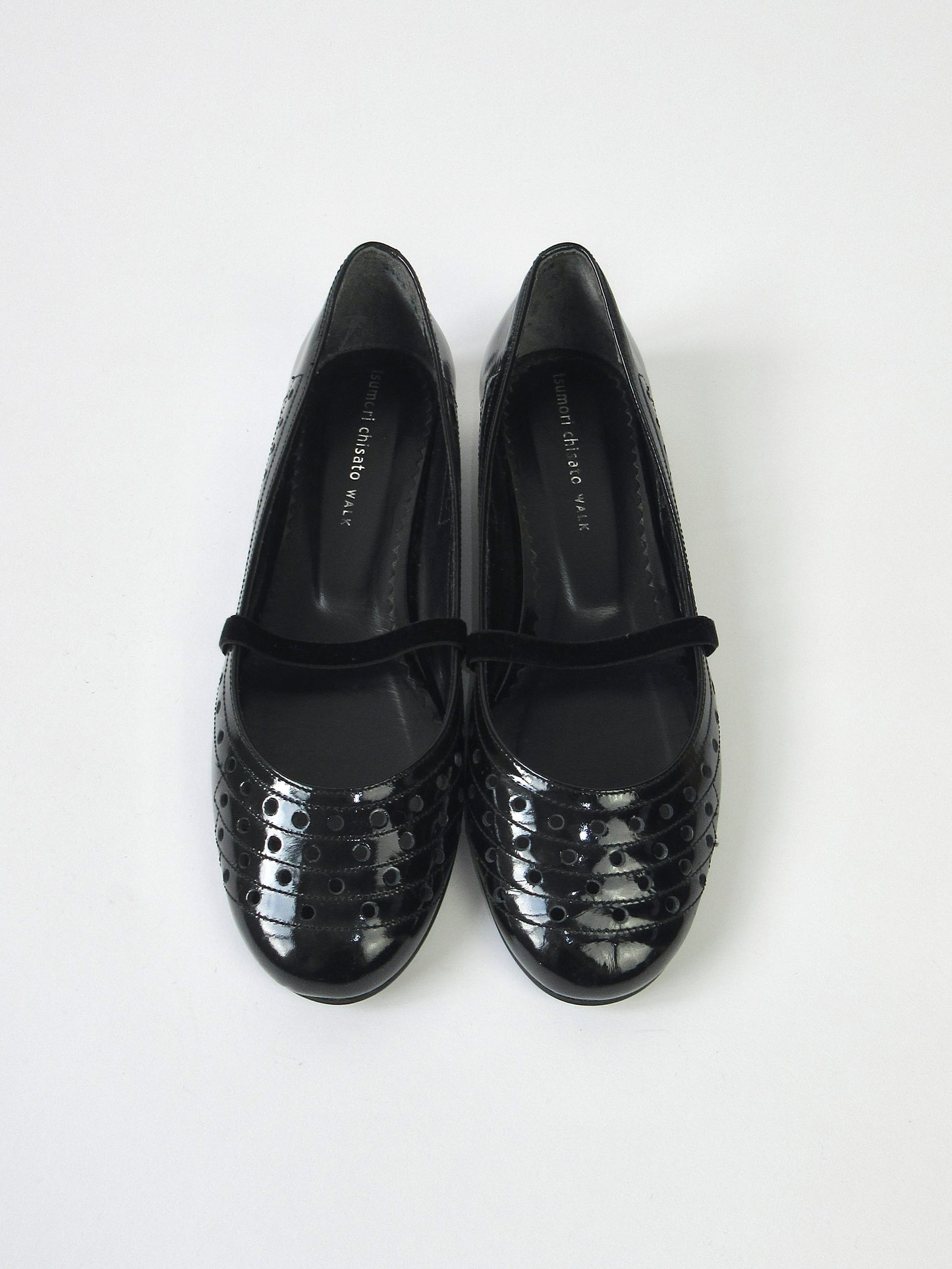 TSUMORI CHISATO enamel flat shoes