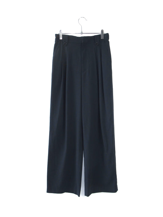 dark navy two tuck wide pants