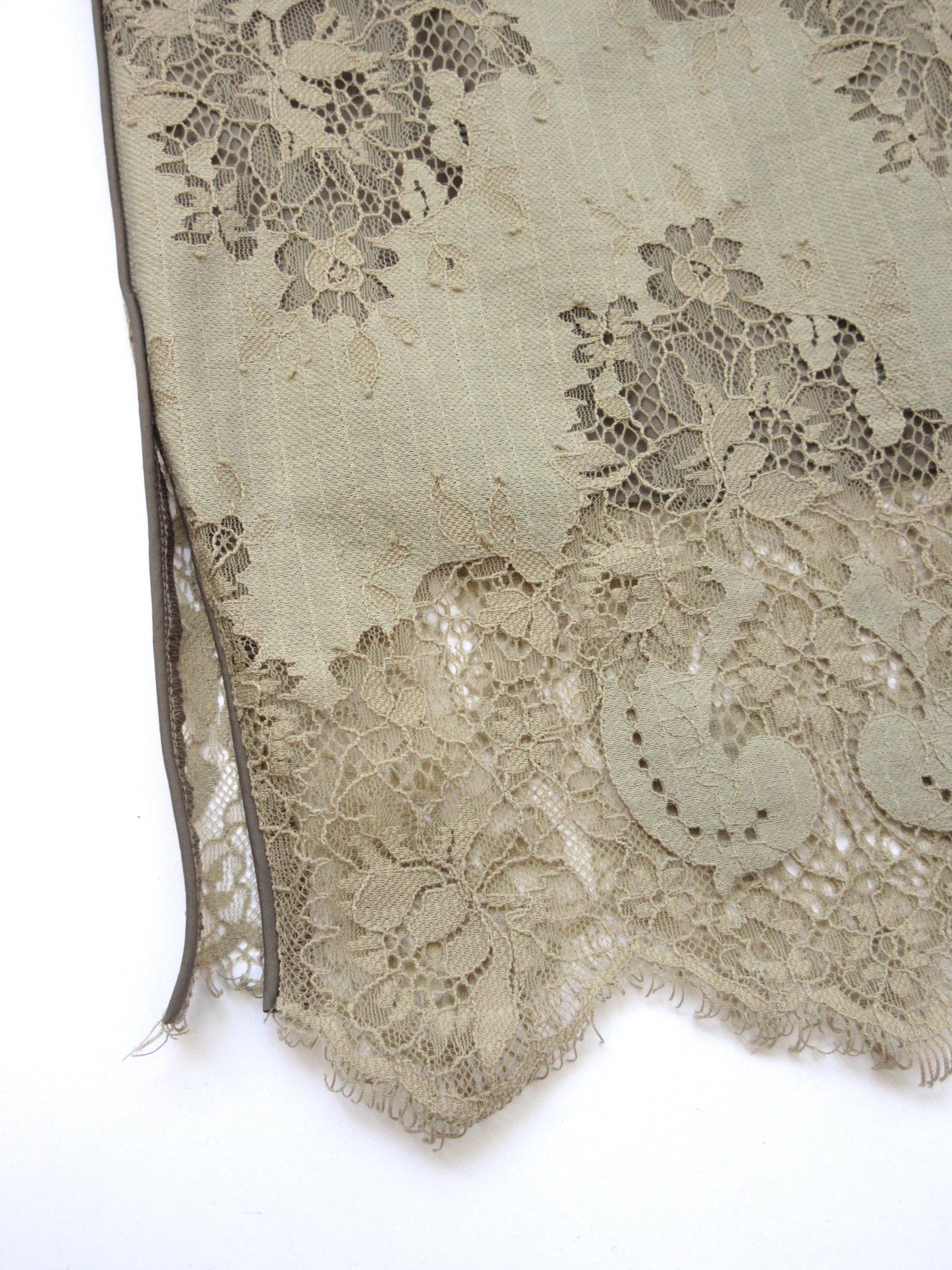 sheer lace midi skirt