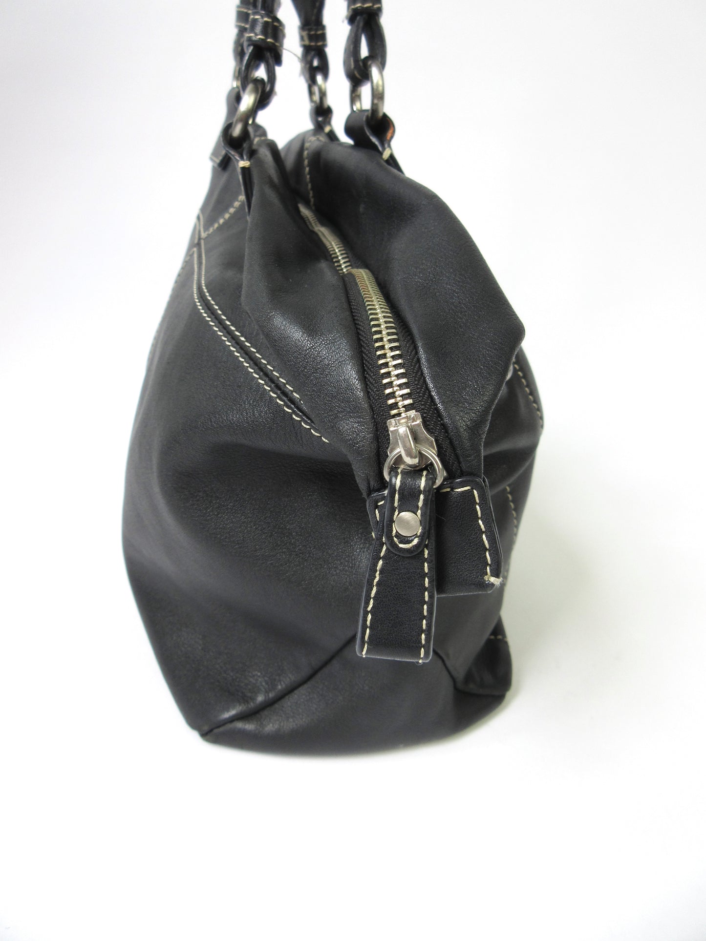 agnes b. leather tote bag