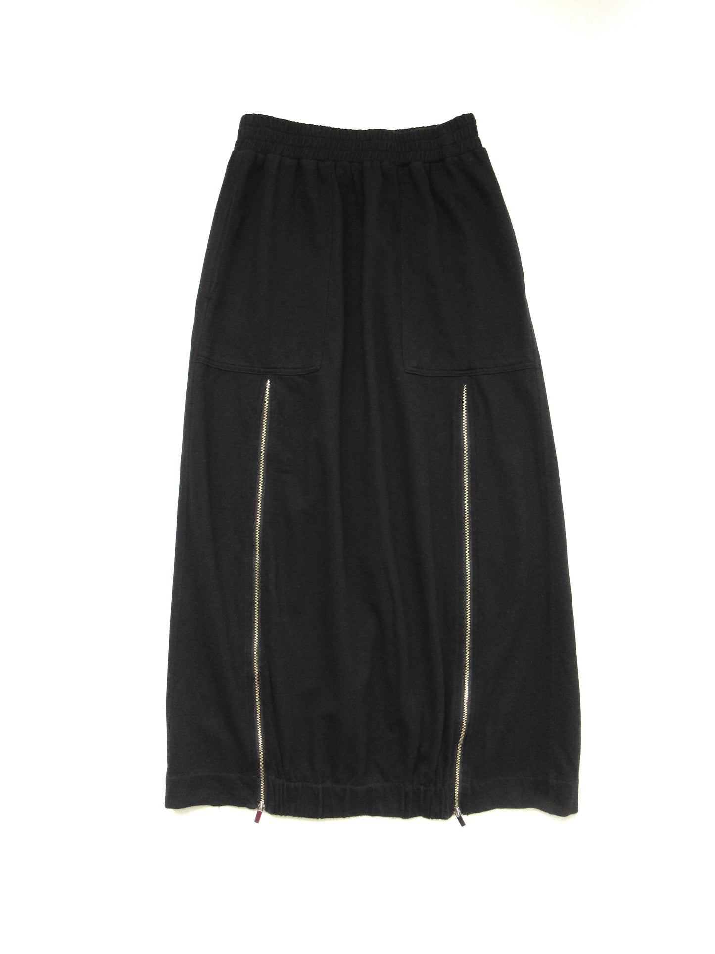 【used】zipper long skirt