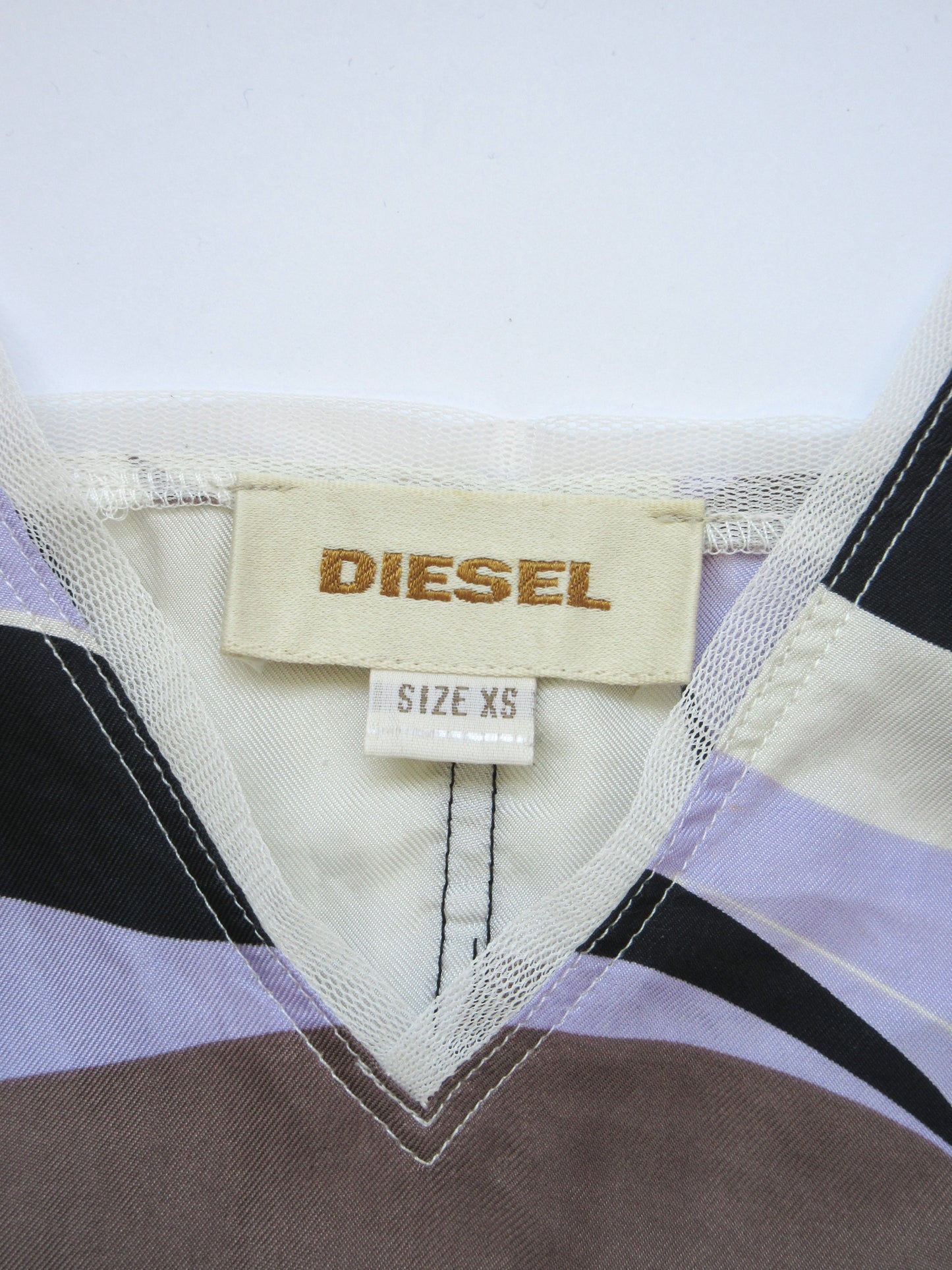 【used】DIESEL silk sleeveless top