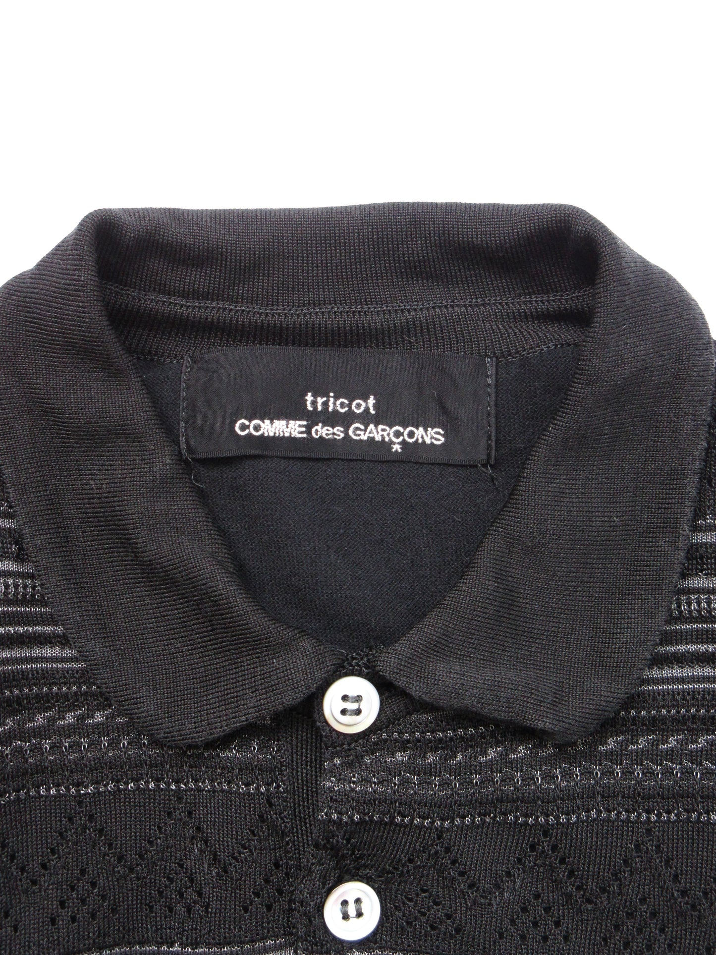 tricot comme des garcons summer knit top