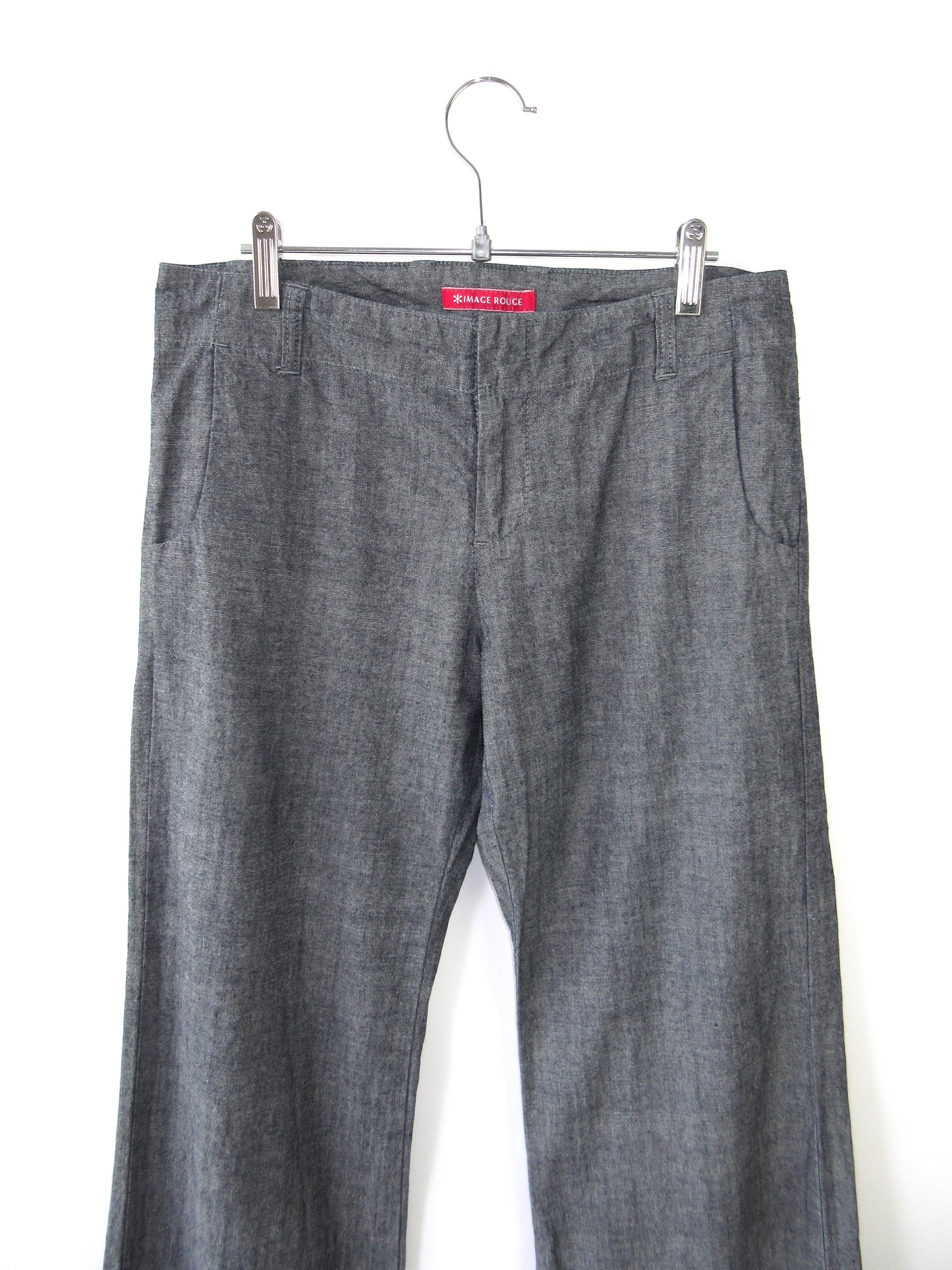 low rise cotton pants