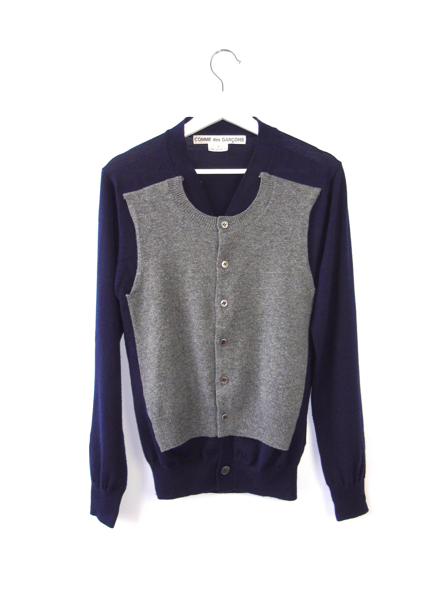 comme des garcons layered cardigan