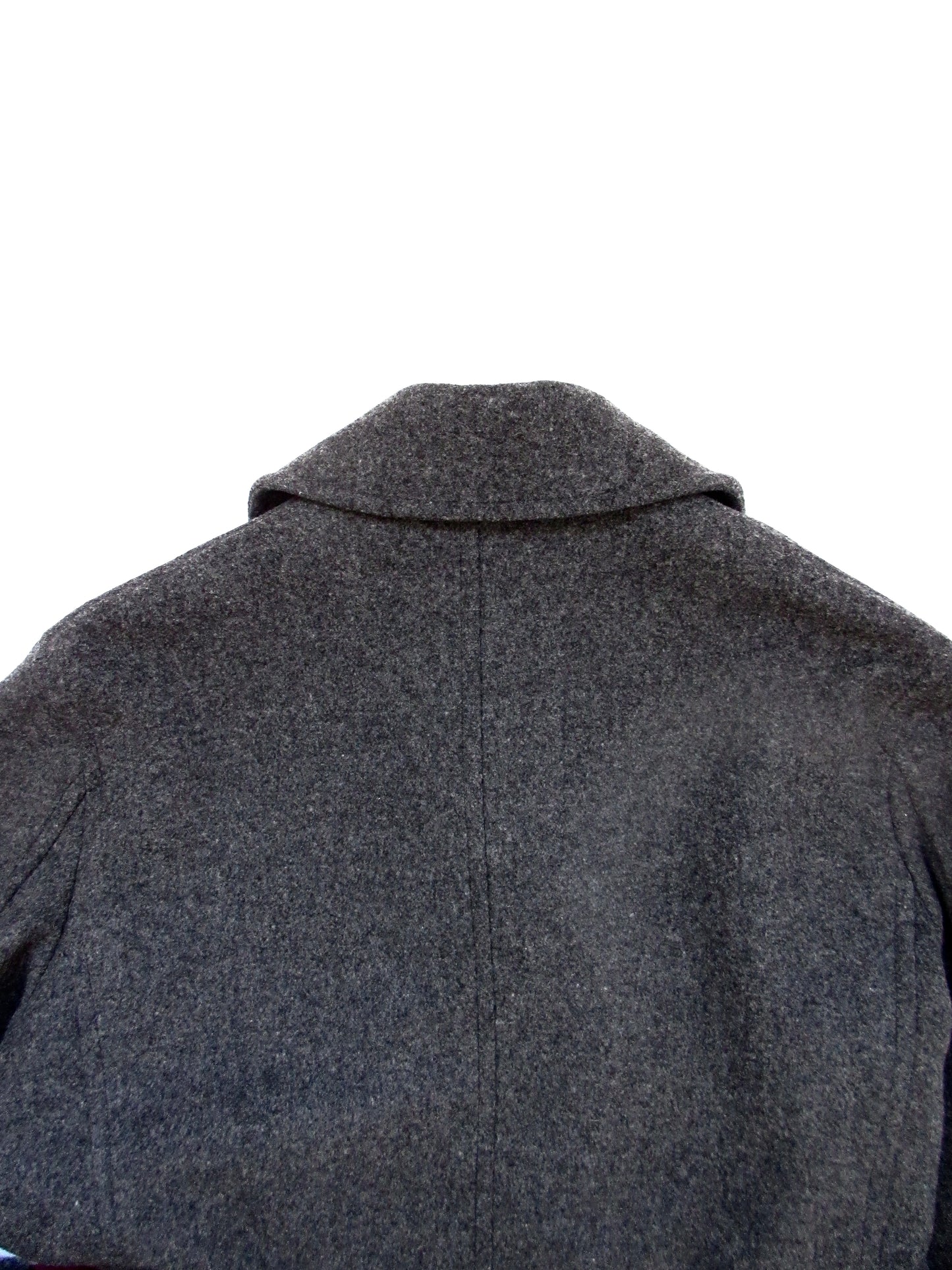 dark gray wool pea jacket