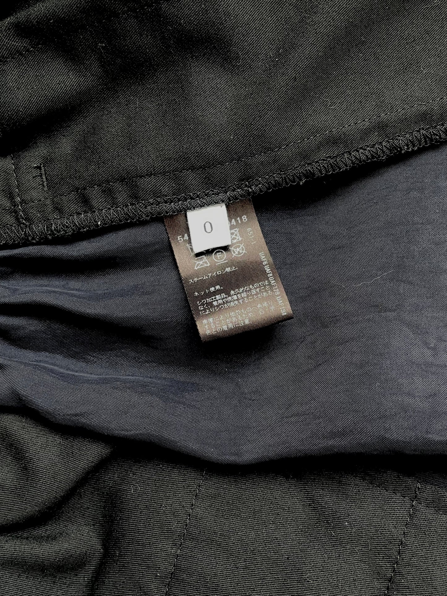 navy shiny wide pants