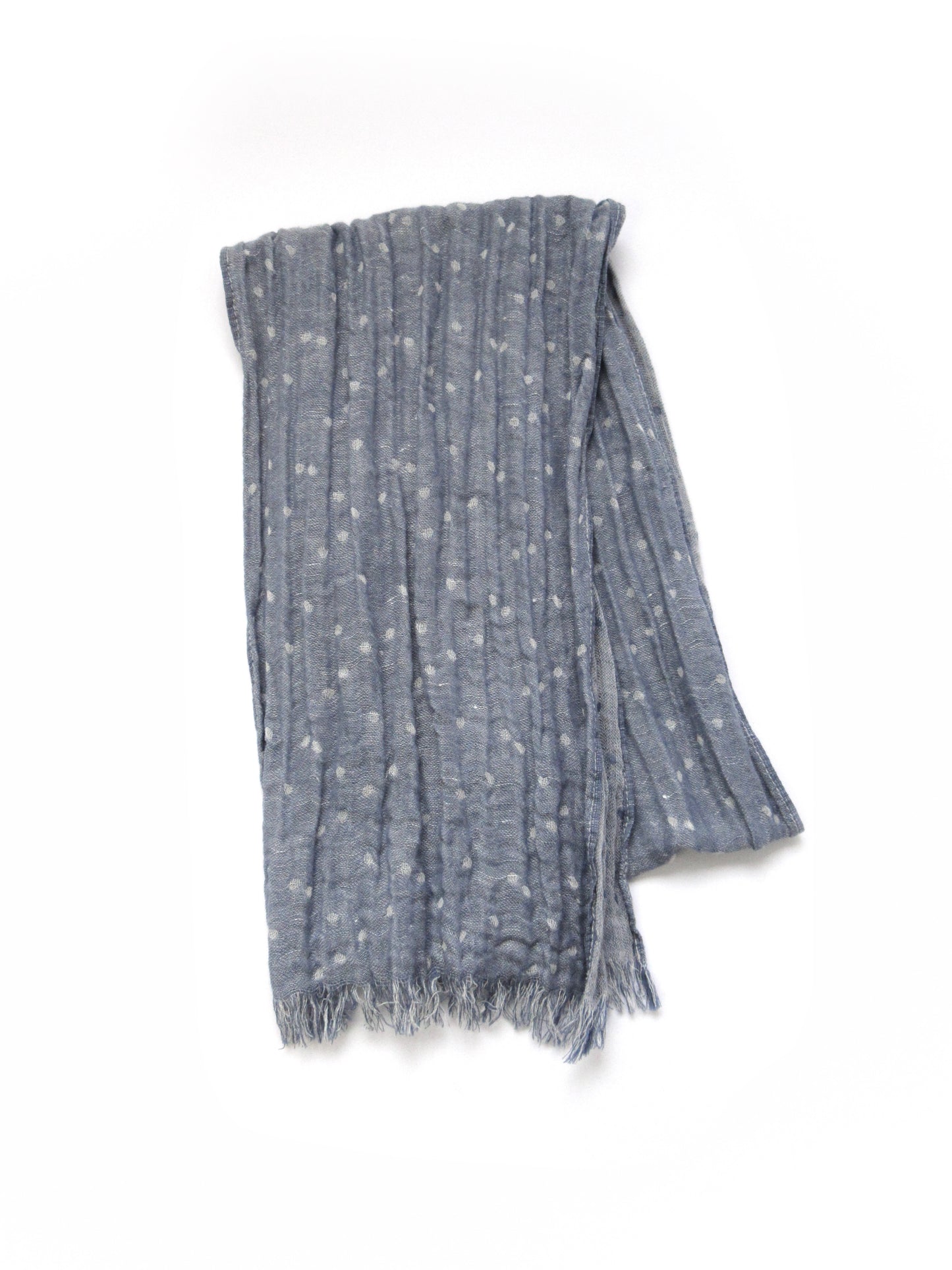 saxe blue dot stole