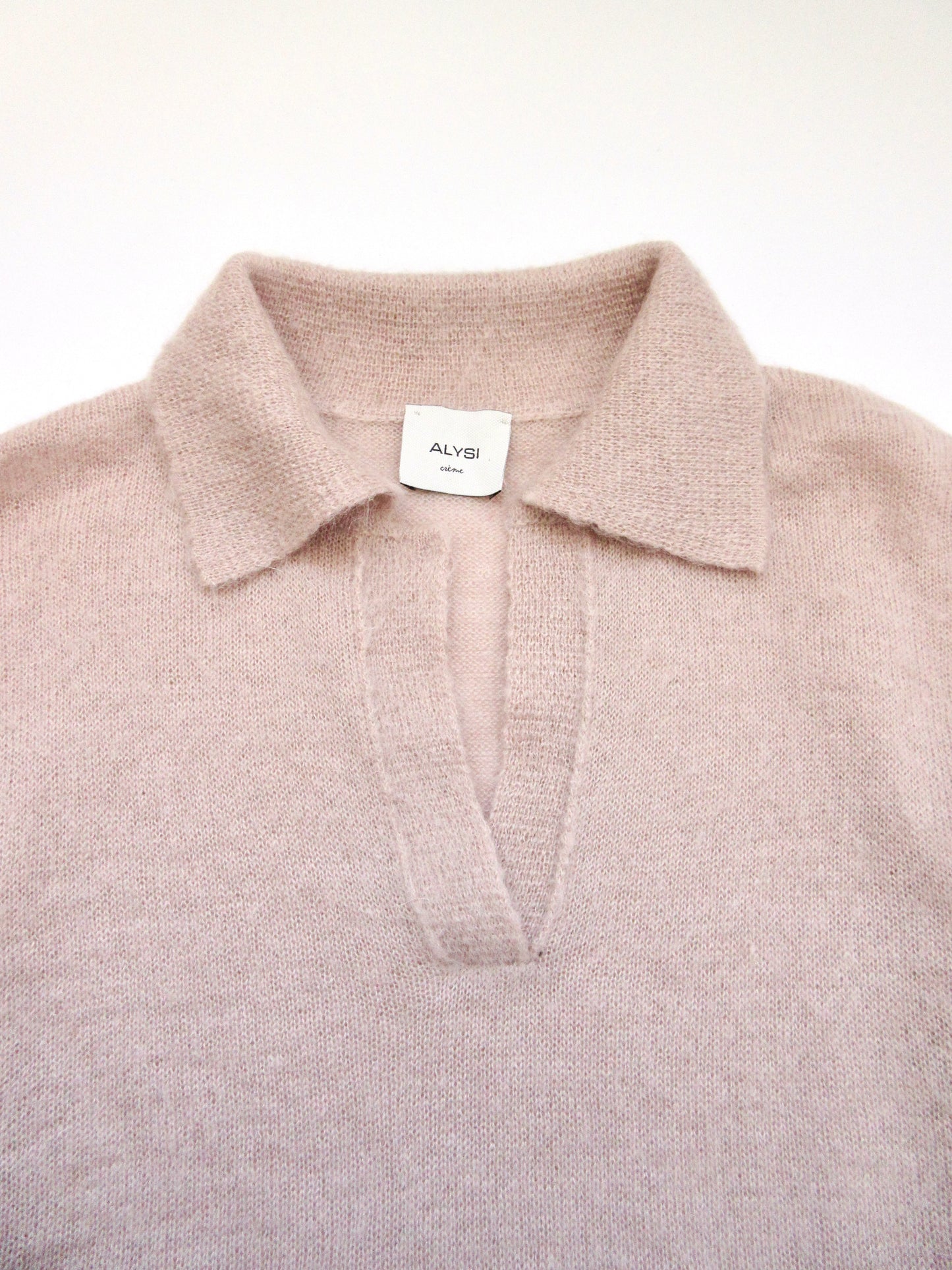 pink mohair skipper knit